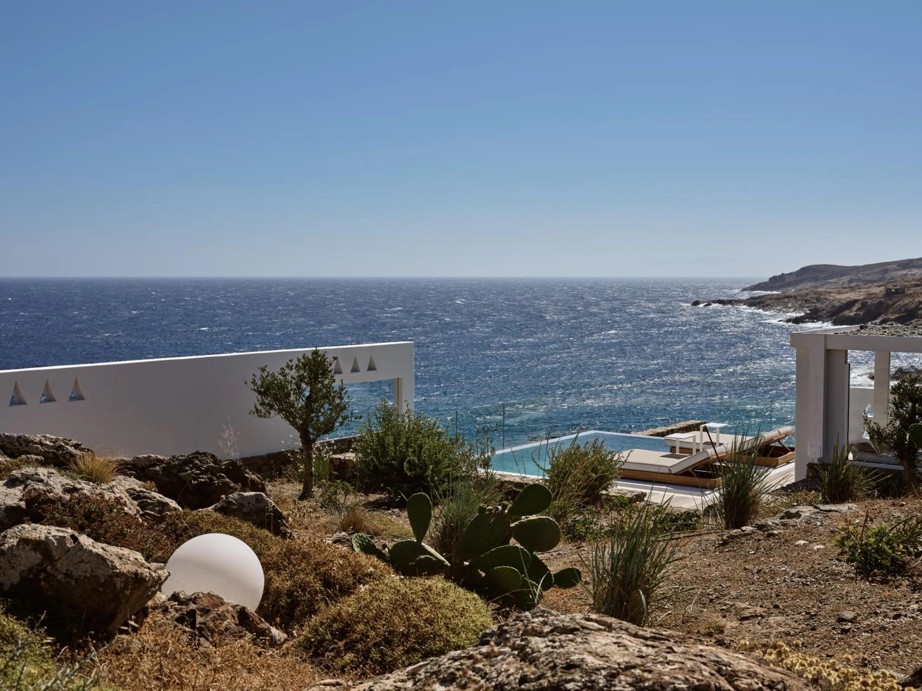 Natural landscape in Semeli Coast Mykonos Curio Collection by Hilton