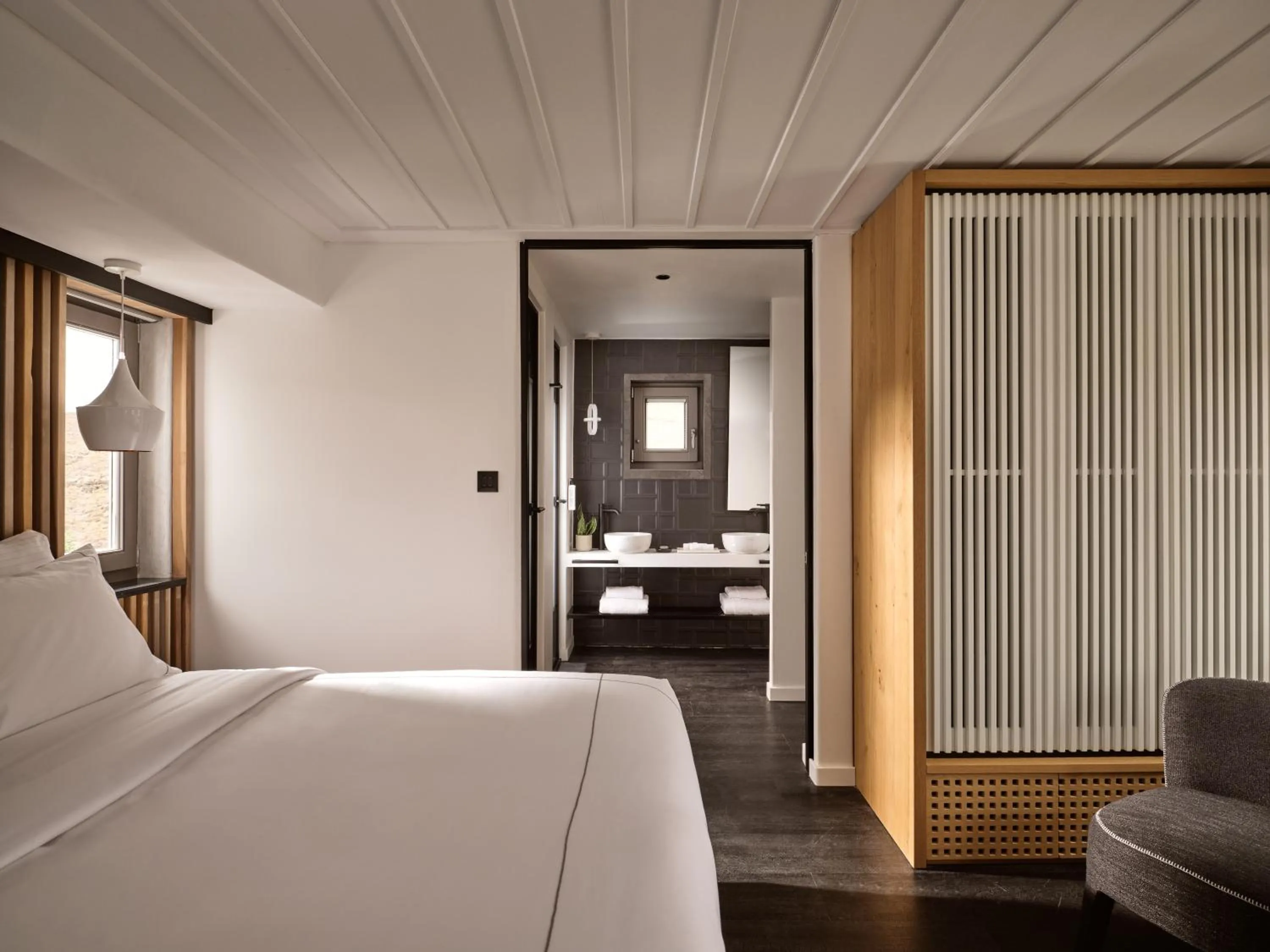 Bed in Semeli Coast Mykonos Curio Collection by Hilton