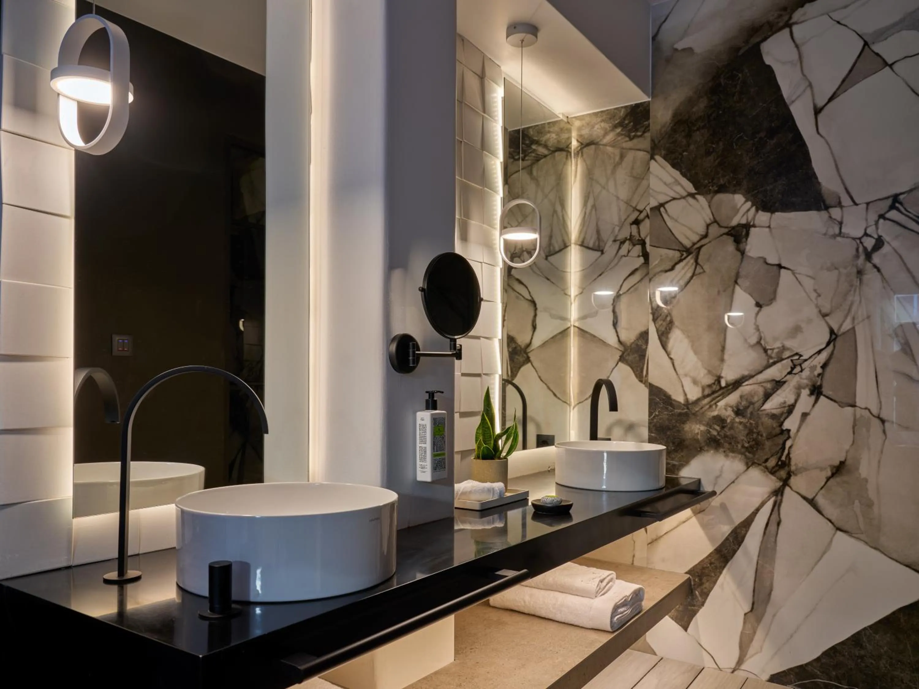 Bathroom in Semeli Coast Mykonos Curio Collection by Hilton