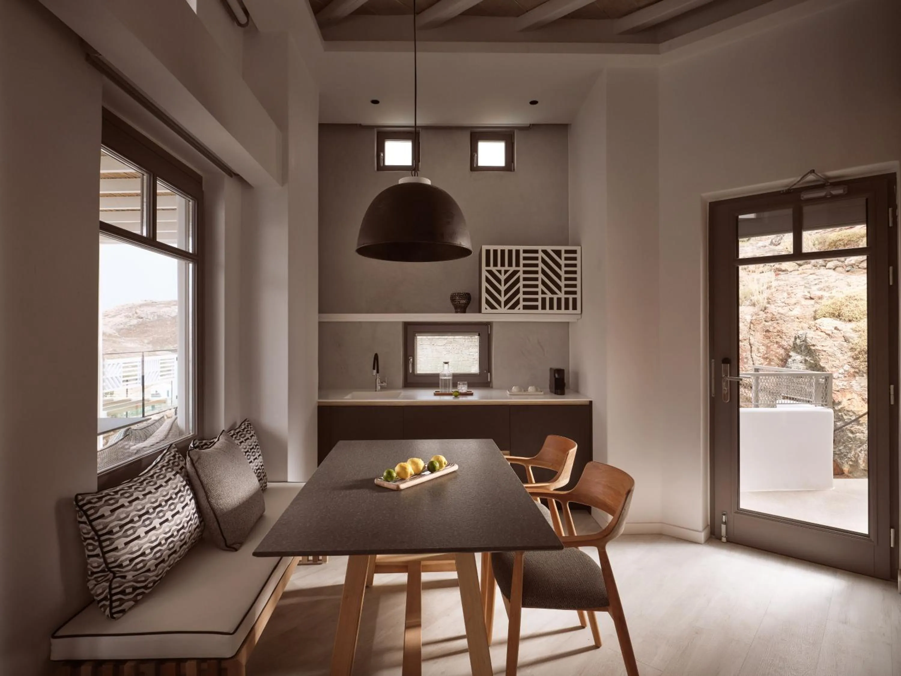 Kitchen or kitchenette in Semeli Coast Mykonos Curio Collection by Hilton