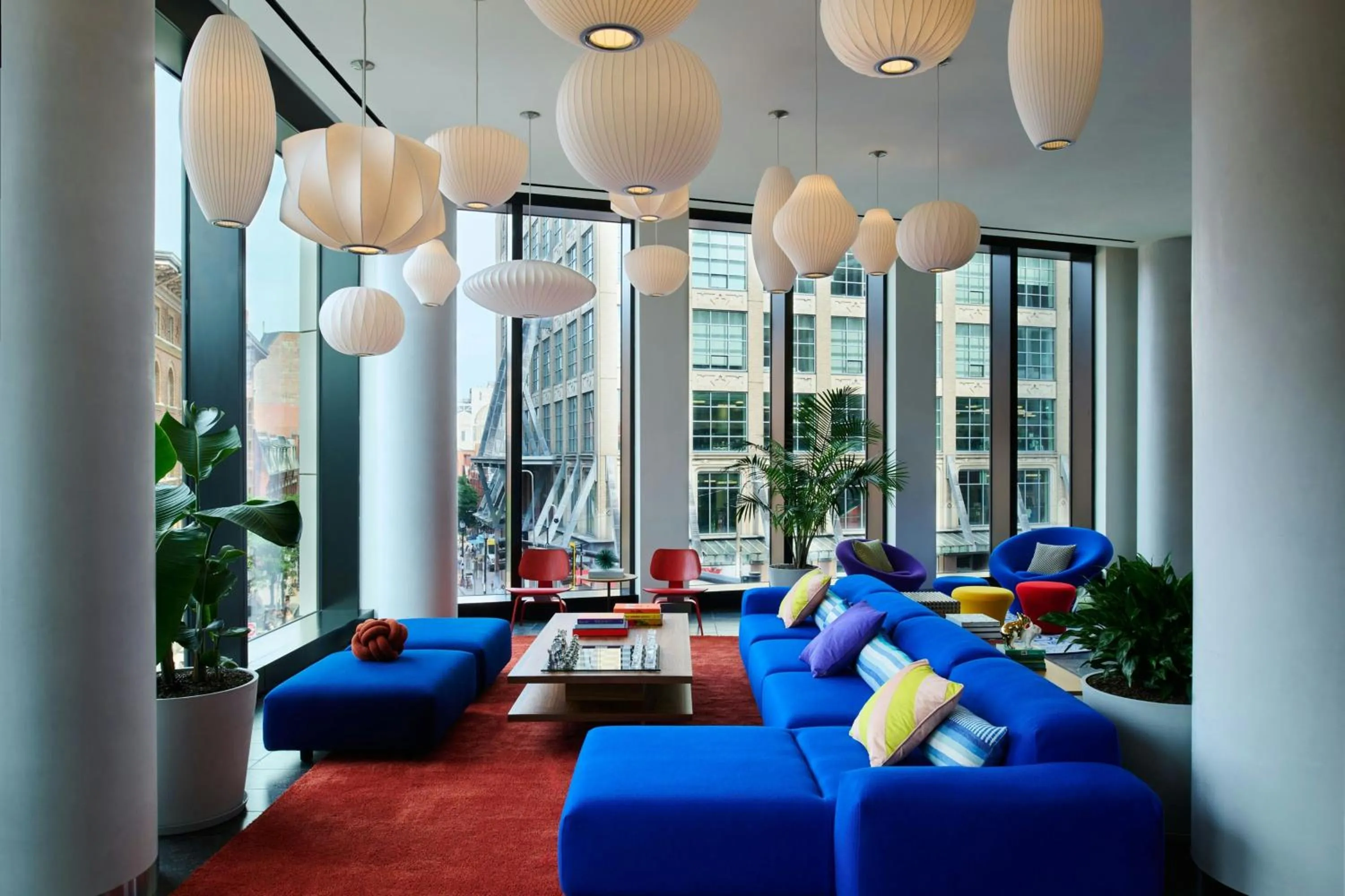 Lobby or reception in citizenM Boston Back Bay