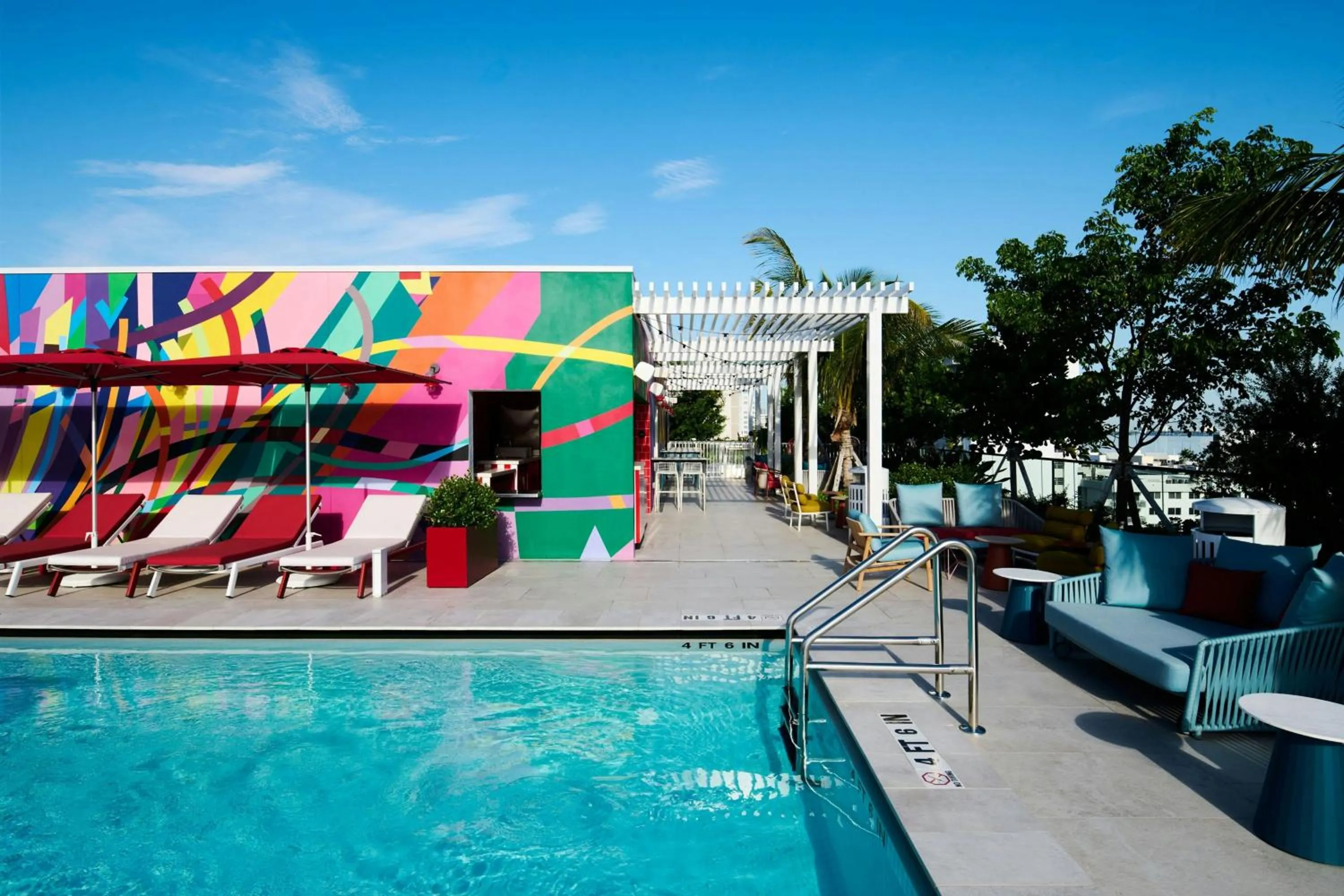 Swimming pool in citizenM Miami South Beach
