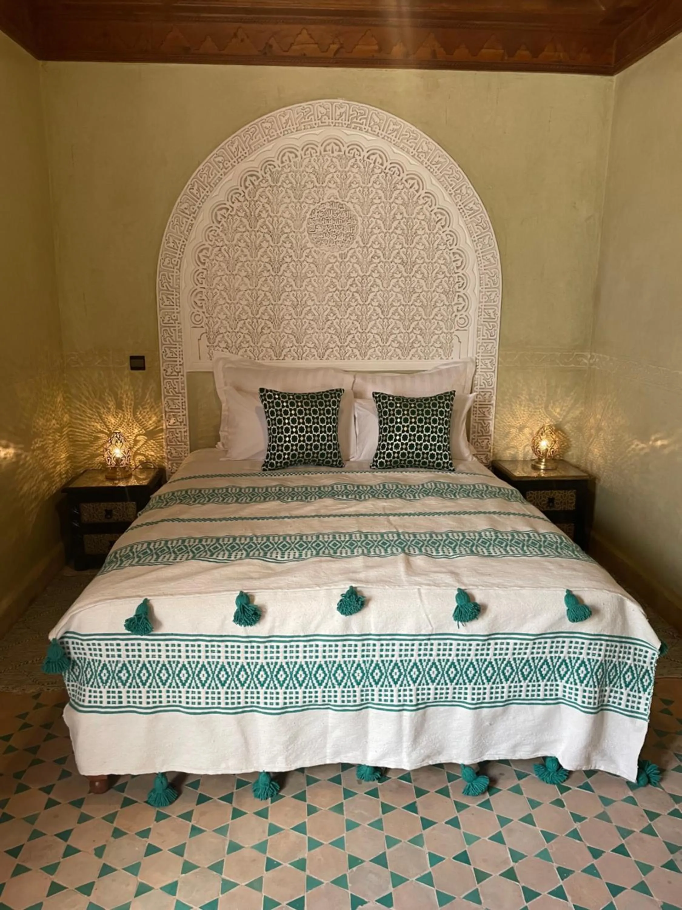 Bed in Riad Amalia
