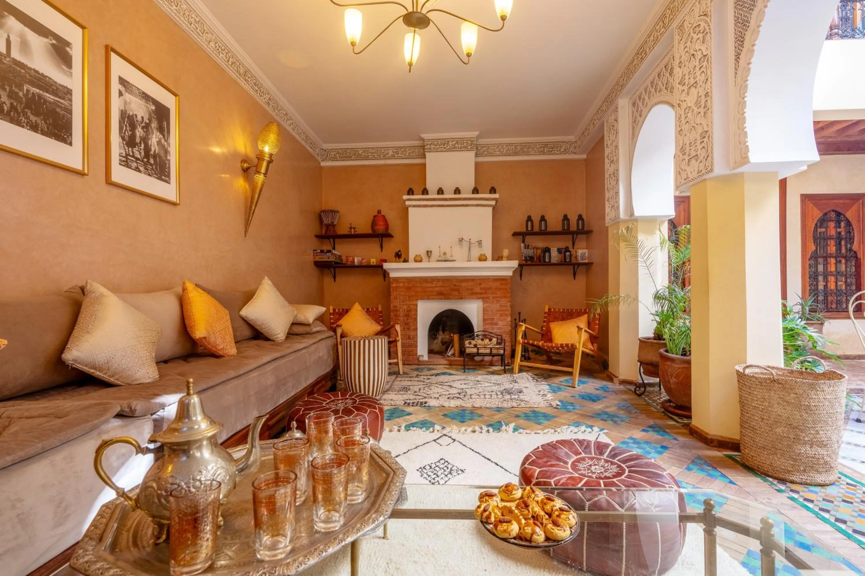 Seating area in Riad Amalia