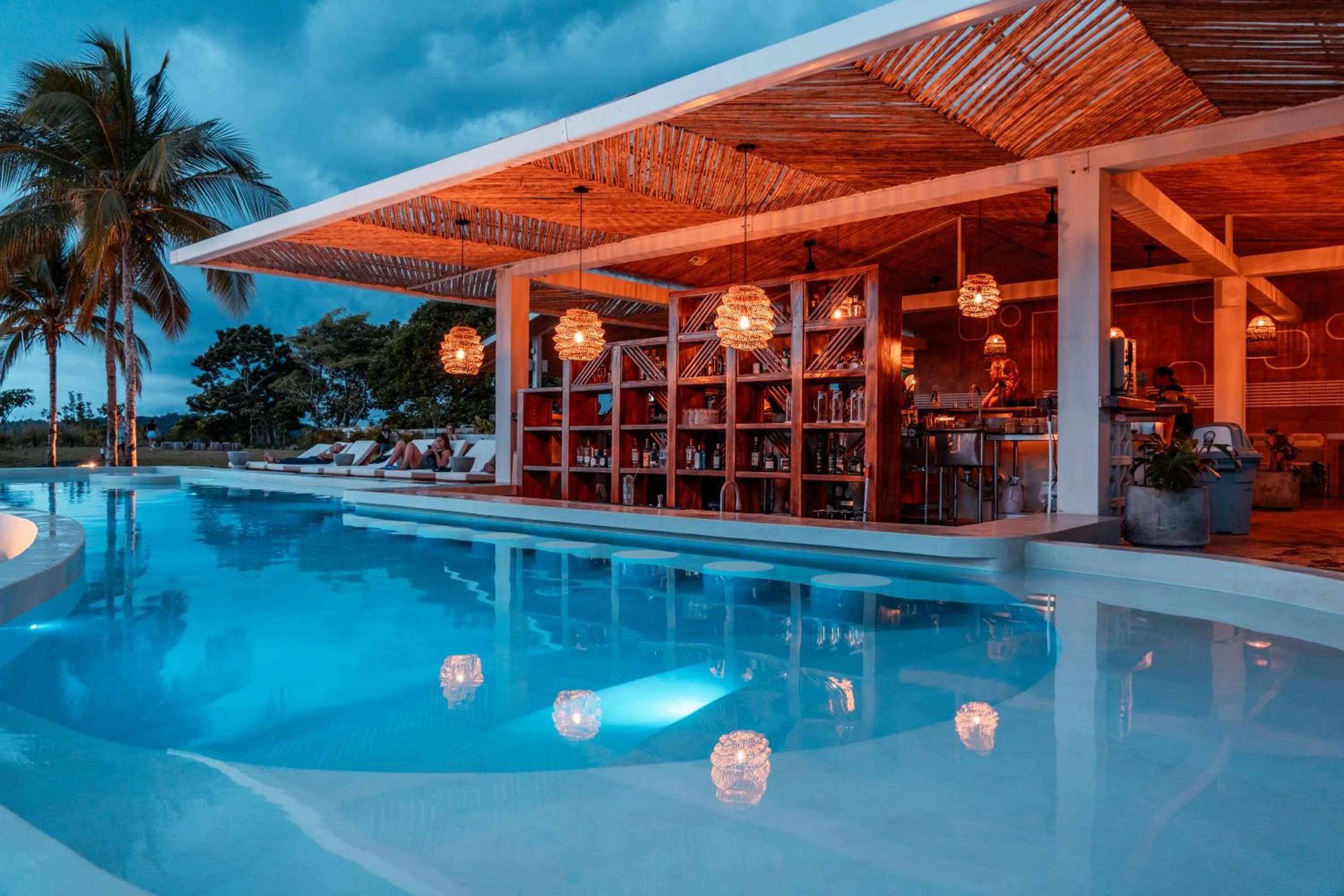 Swimming pool in Bambuda Santa Catalina