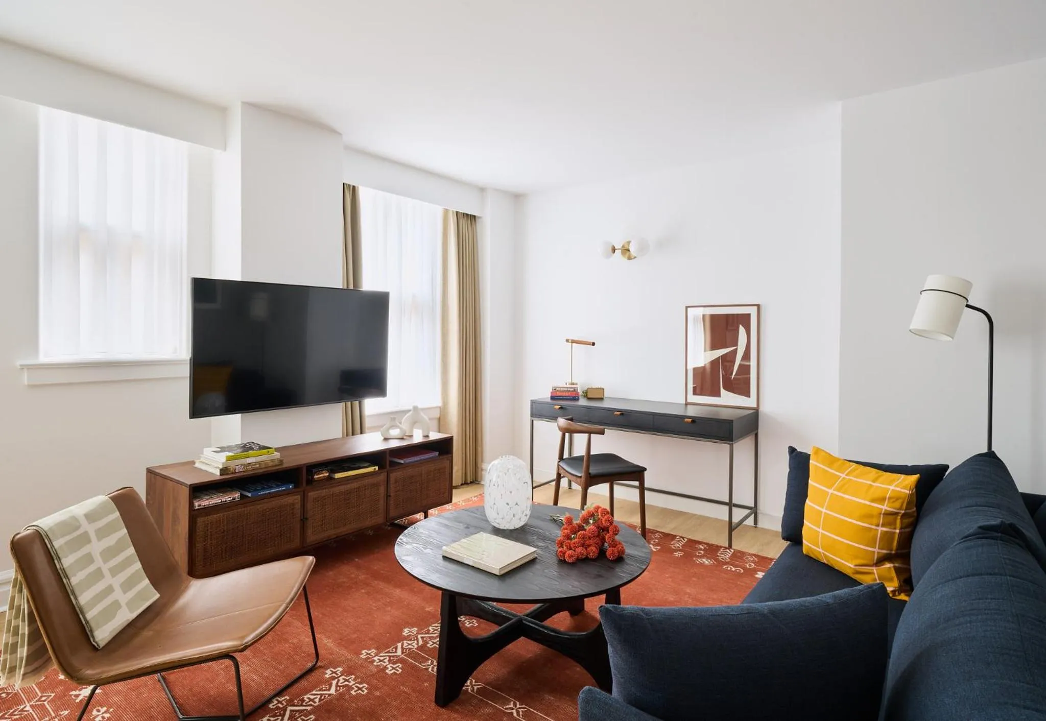 Seating area in Rusk House Serviced Apartments