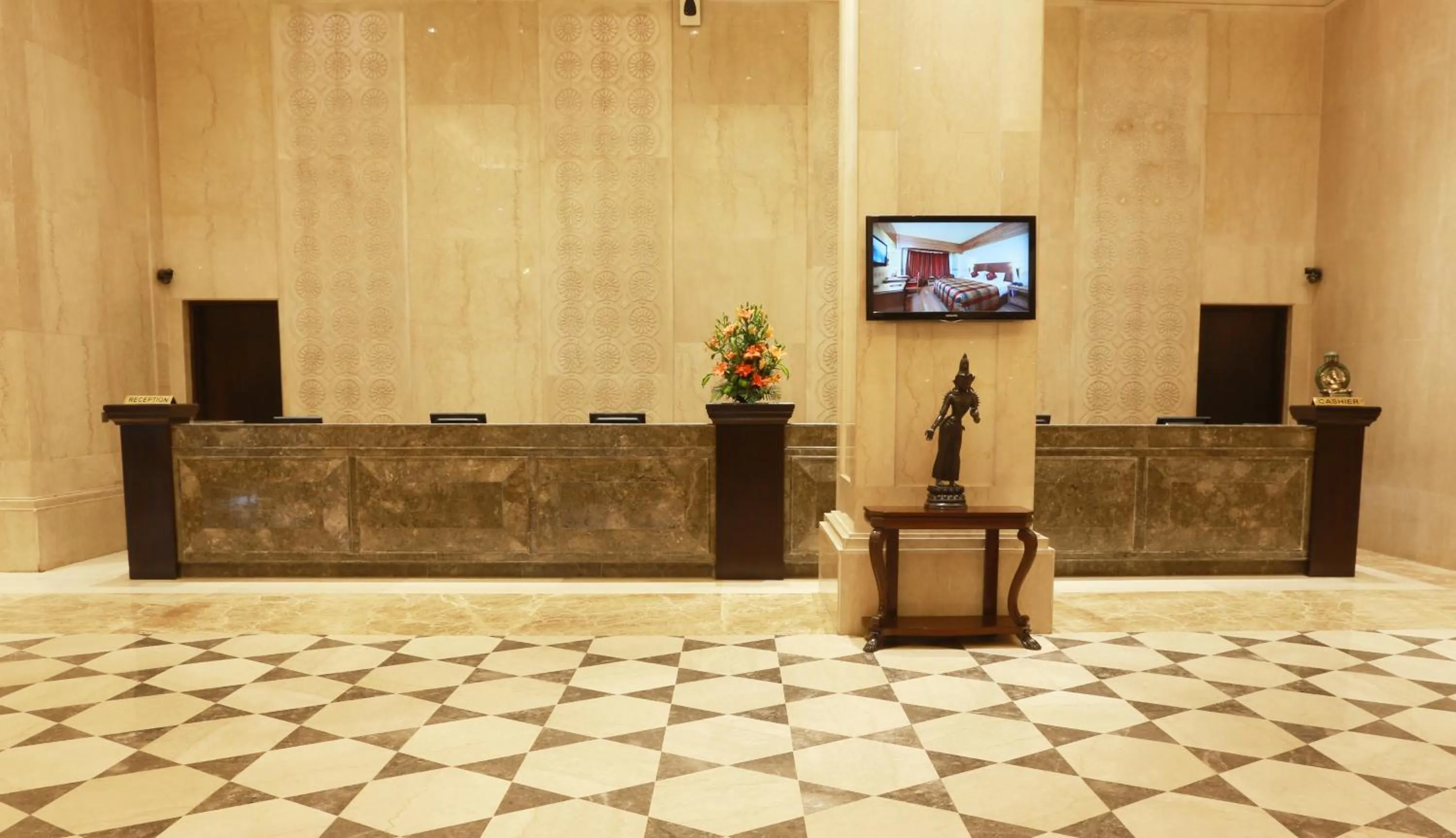 Lobby or reception in The Ashok, New Delhi
