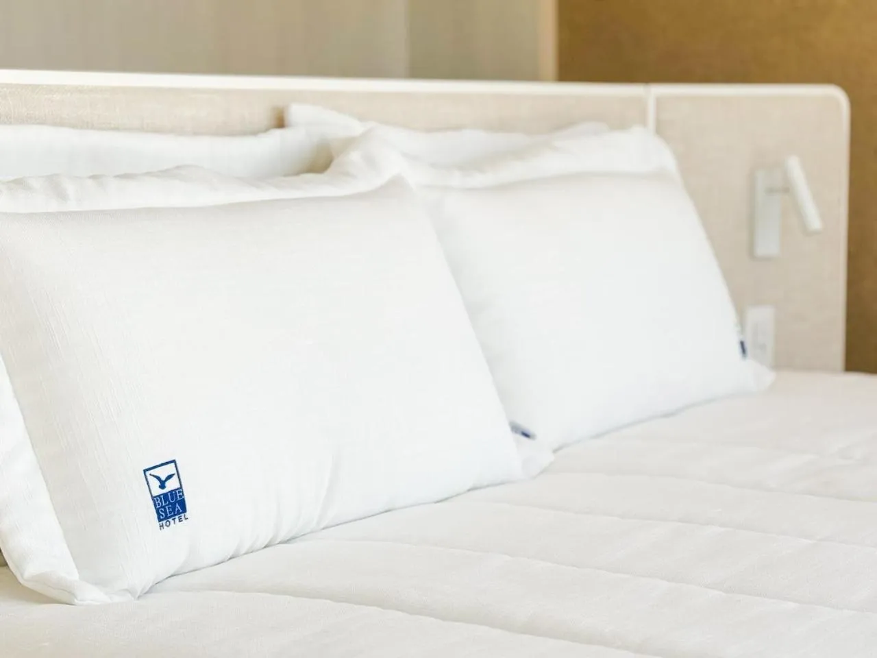 Bed in Blue Sea Hotel