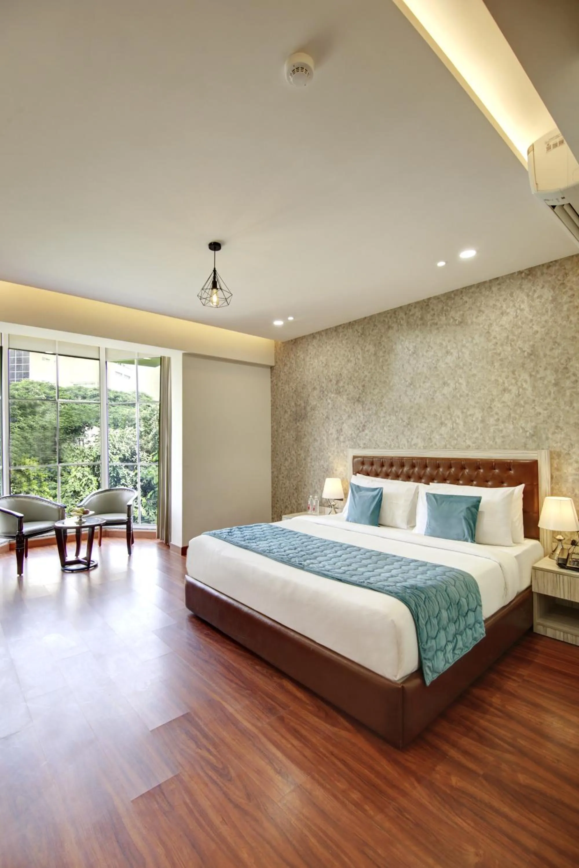 View (from property/room), Bed in Hotel 91 Millennium Huda