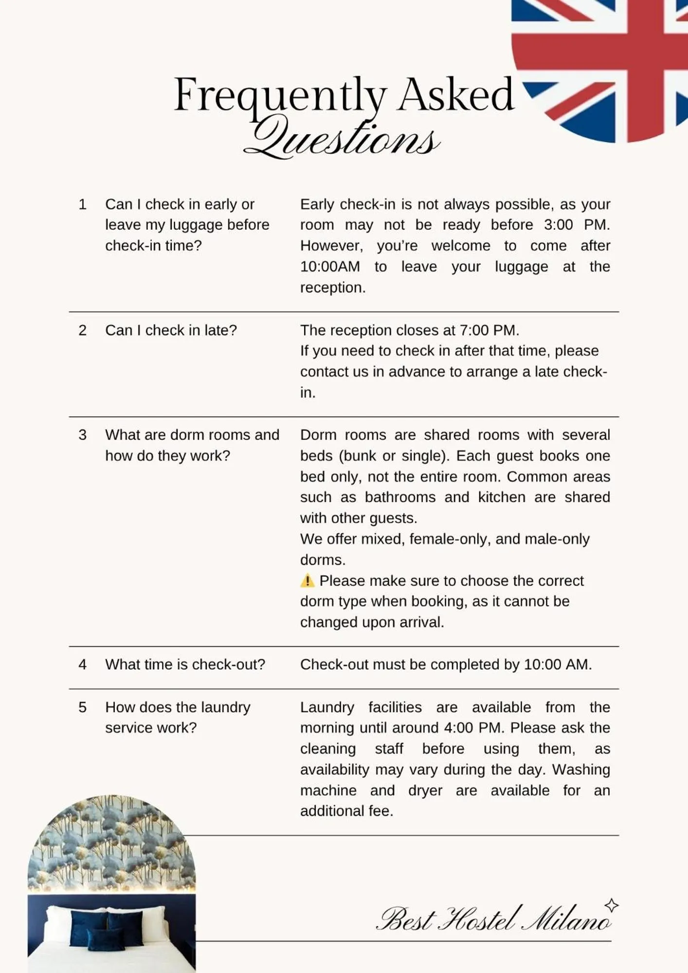 B&B Best Hostel Milano