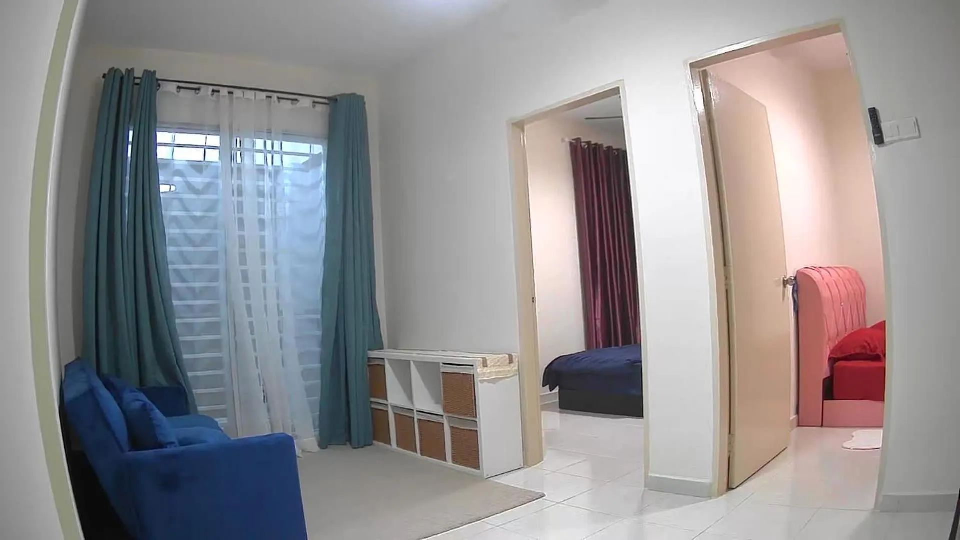 Seating area, Bed in Teratak Teratai Homestay- Corner