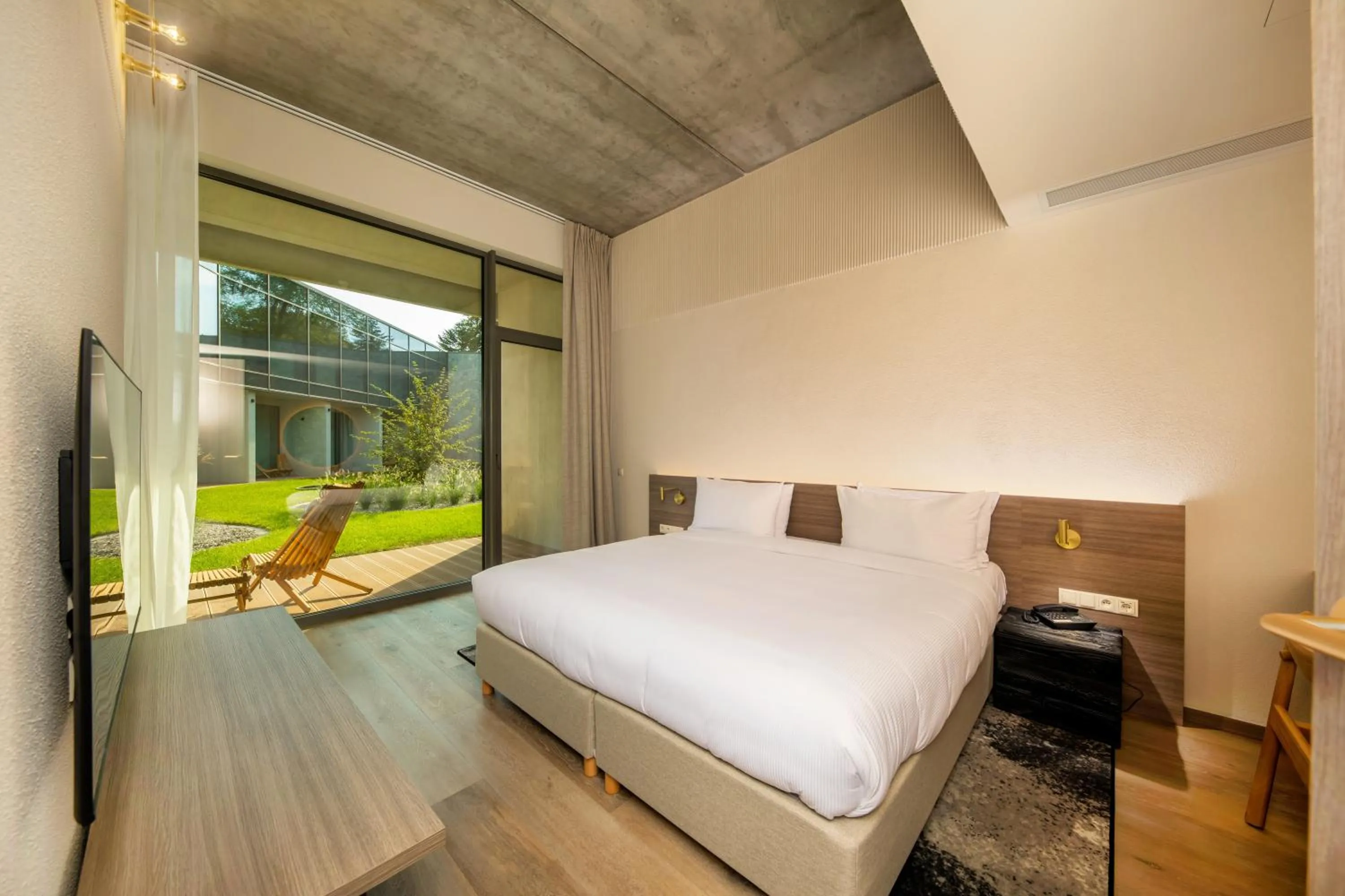 Bed in Hotel GLAR Conference & SPA