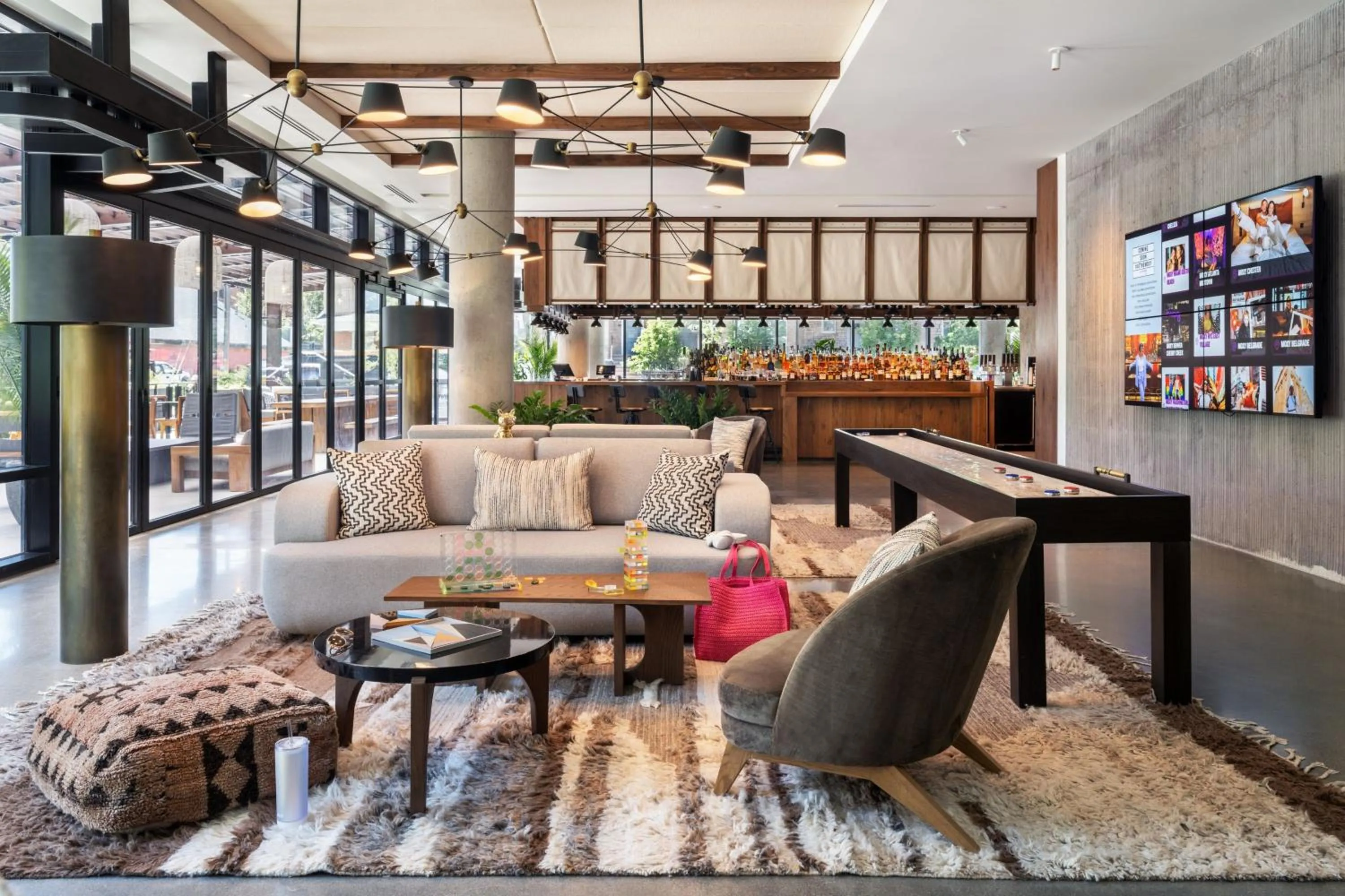 Lobby or reception in Moxy Boulder University