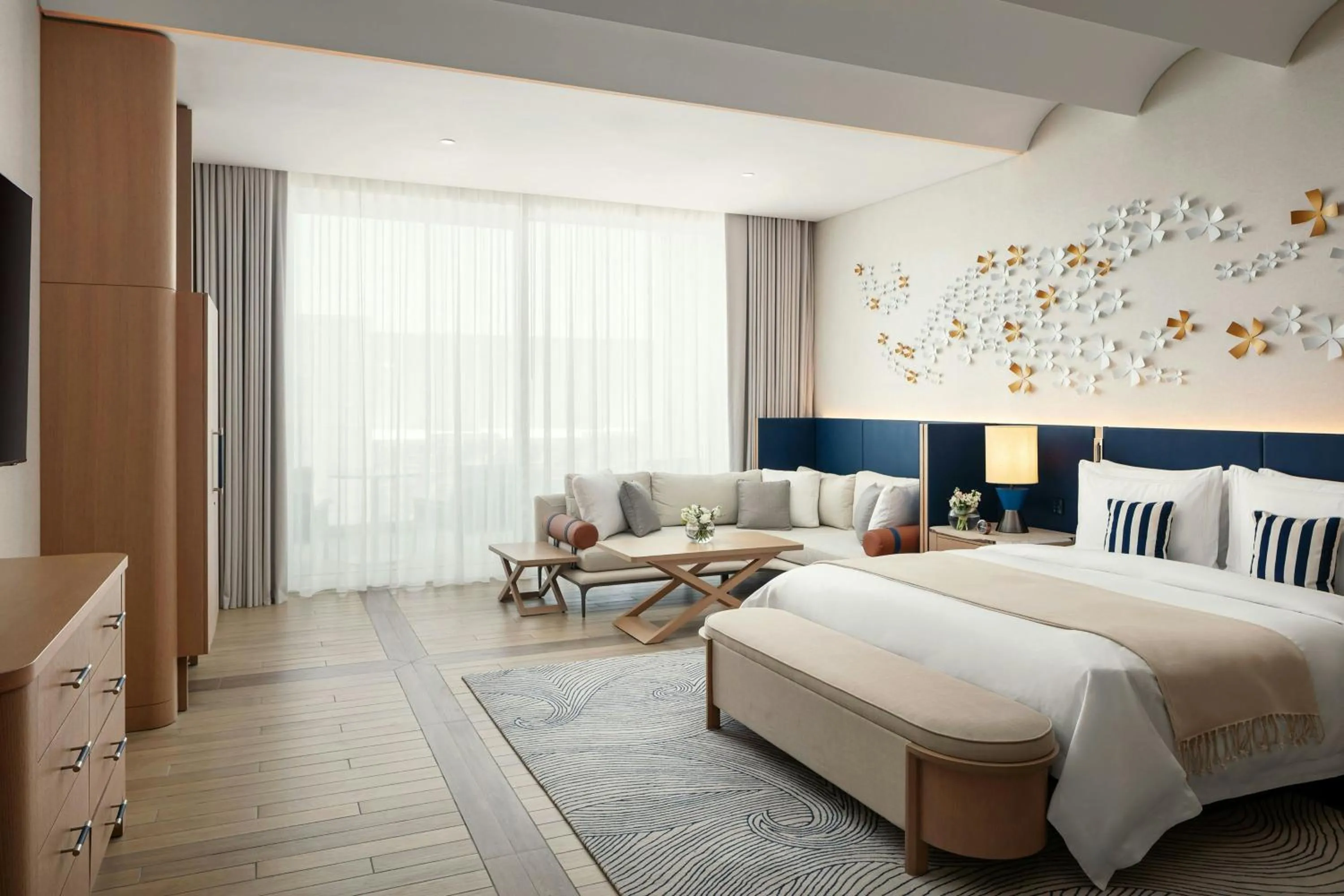 Photo of the whole room, Bed in The St. Regis Al Mouj Muscat Resort