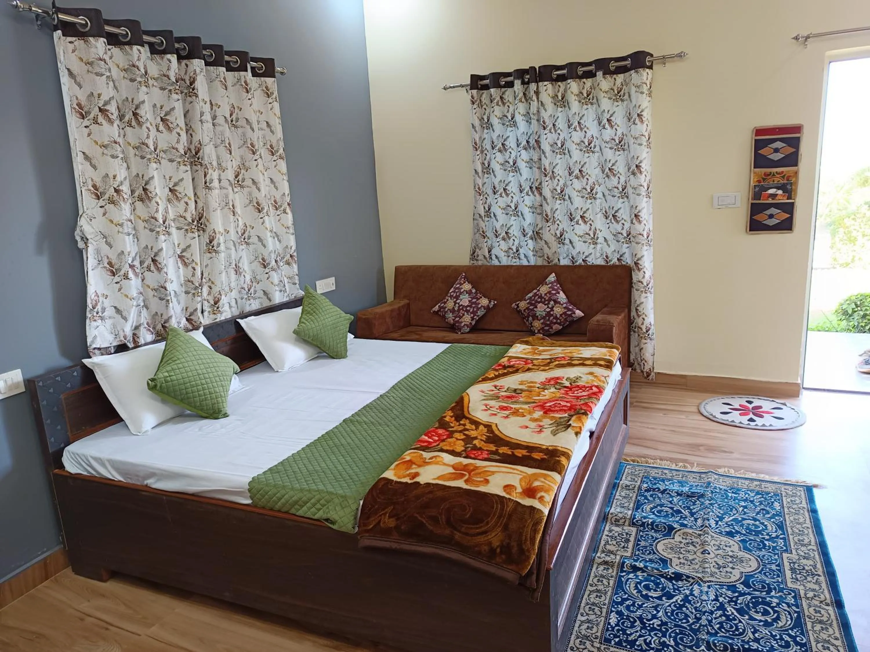 Bed in Yuvraj Nature Resort