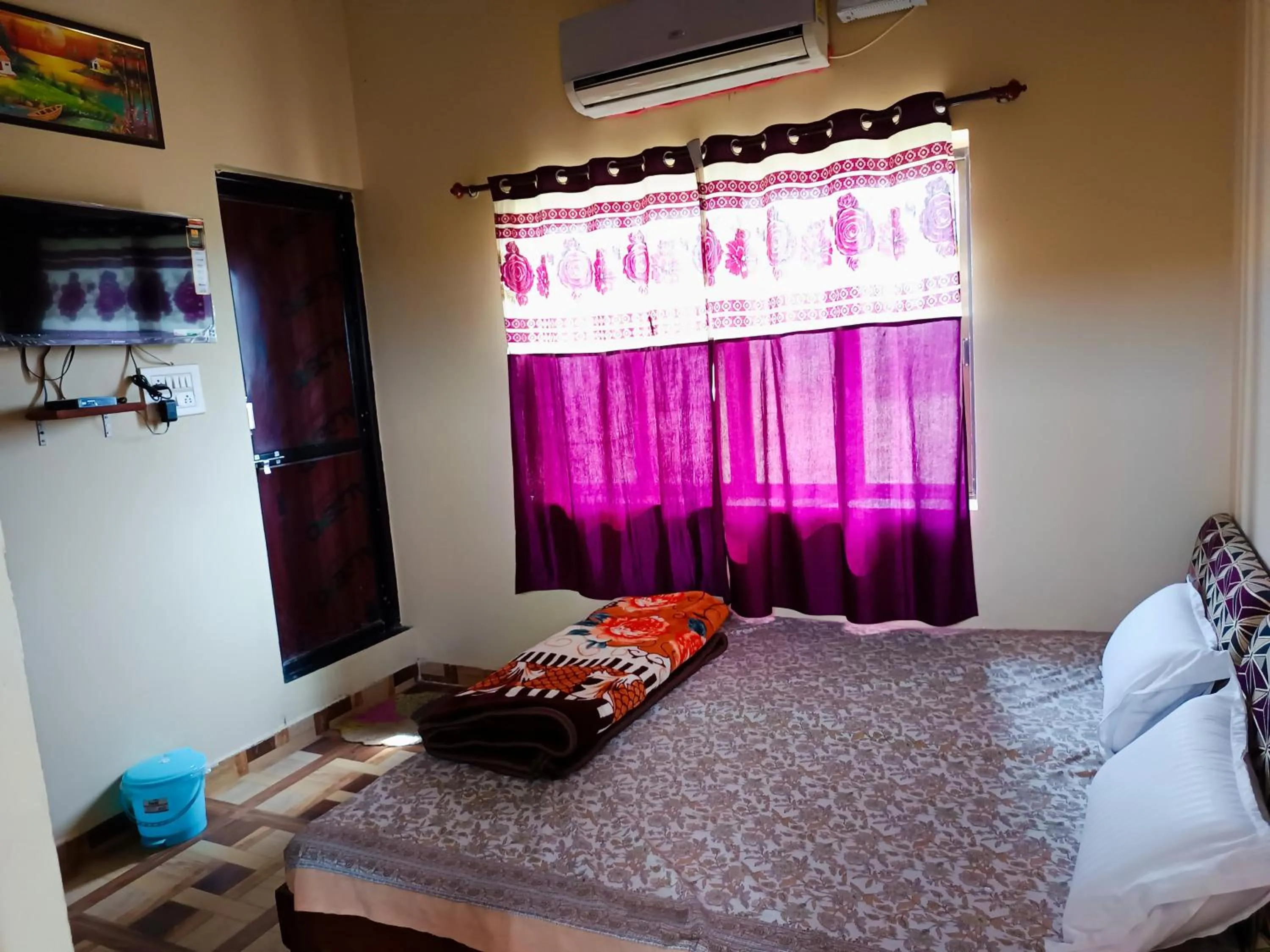 Bed in Yuvraj Nature Resort