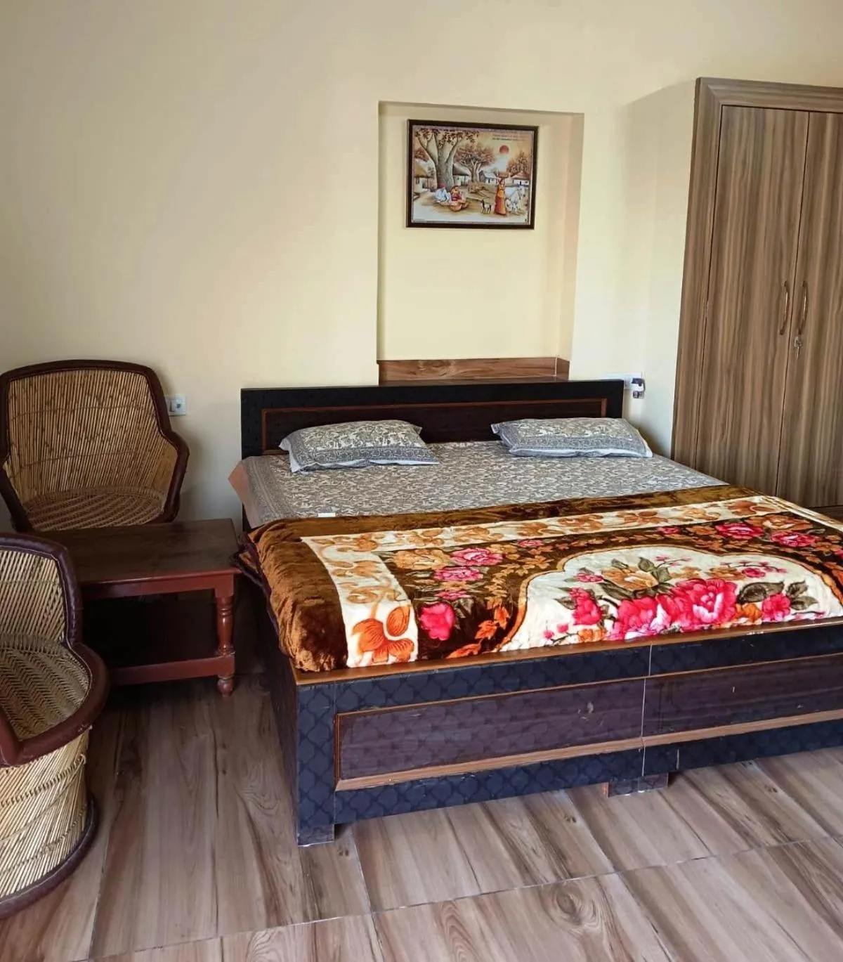 Bed in Yuvraj Nature Resort