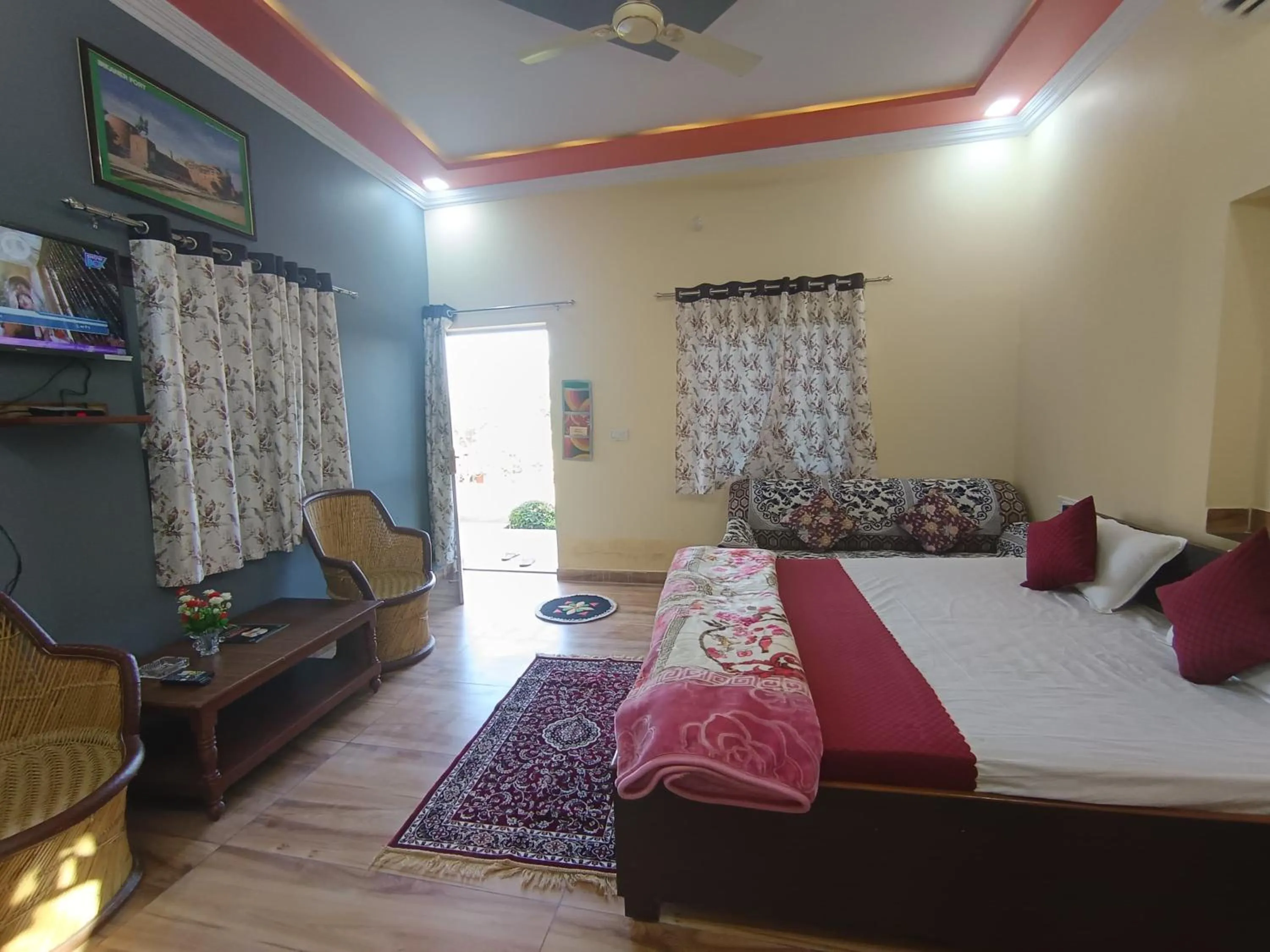 Bed in Yuvraj Nature Resort