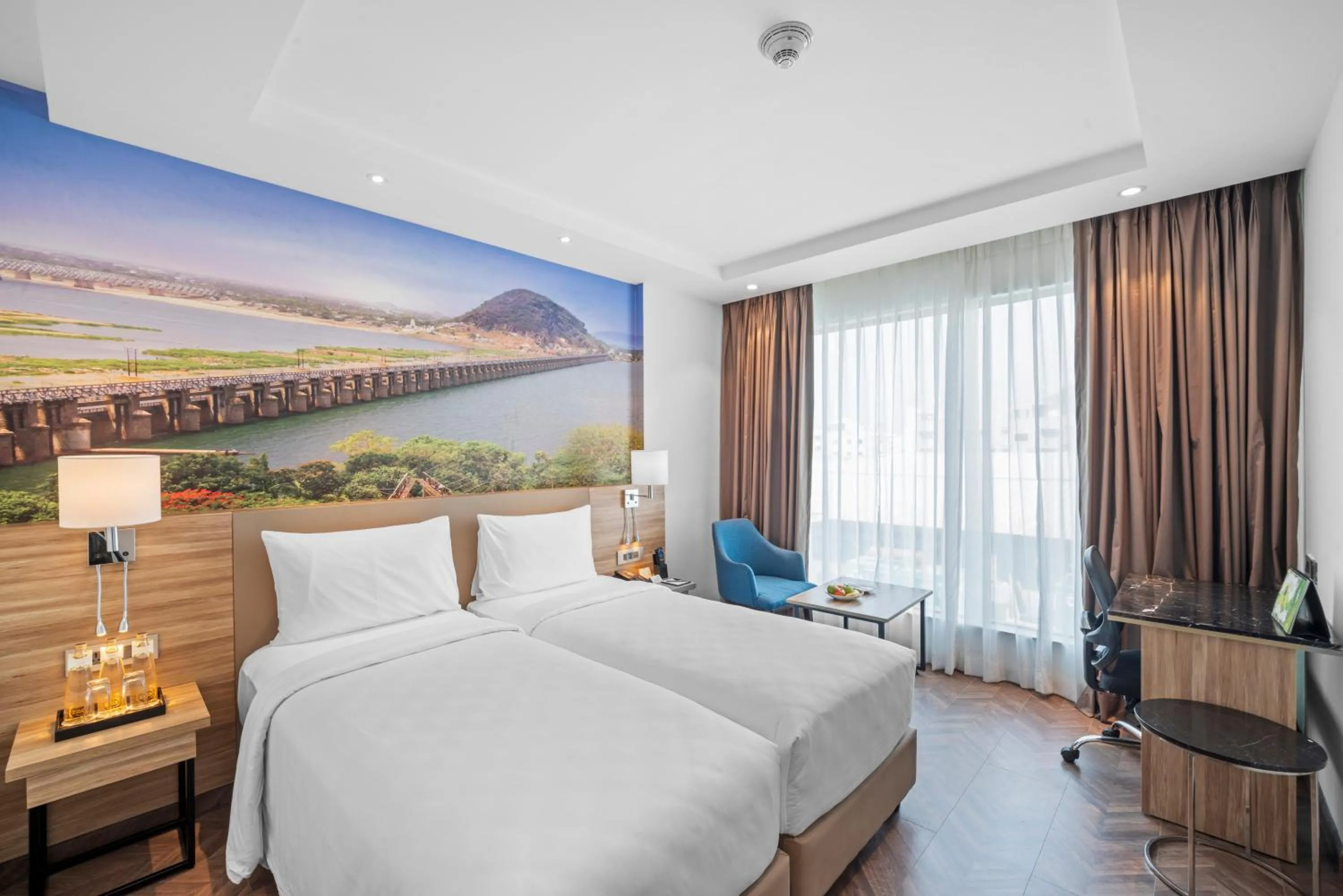 View (from property/room), Bed in Grand Vijayawada by GRT Hotels