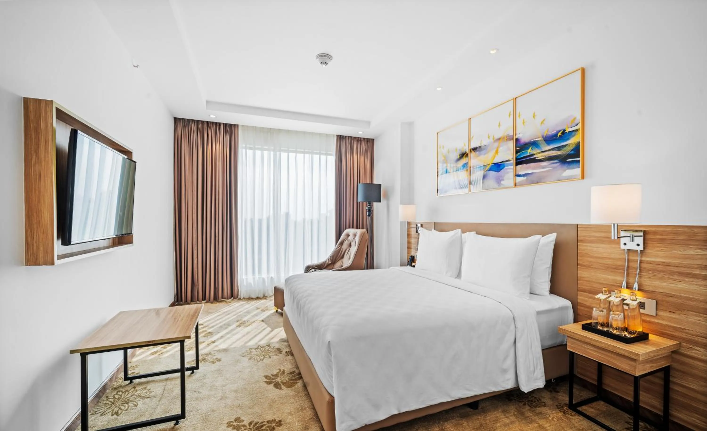 Bedroom, Bed in Grand Vijayawada by GRT Hotels