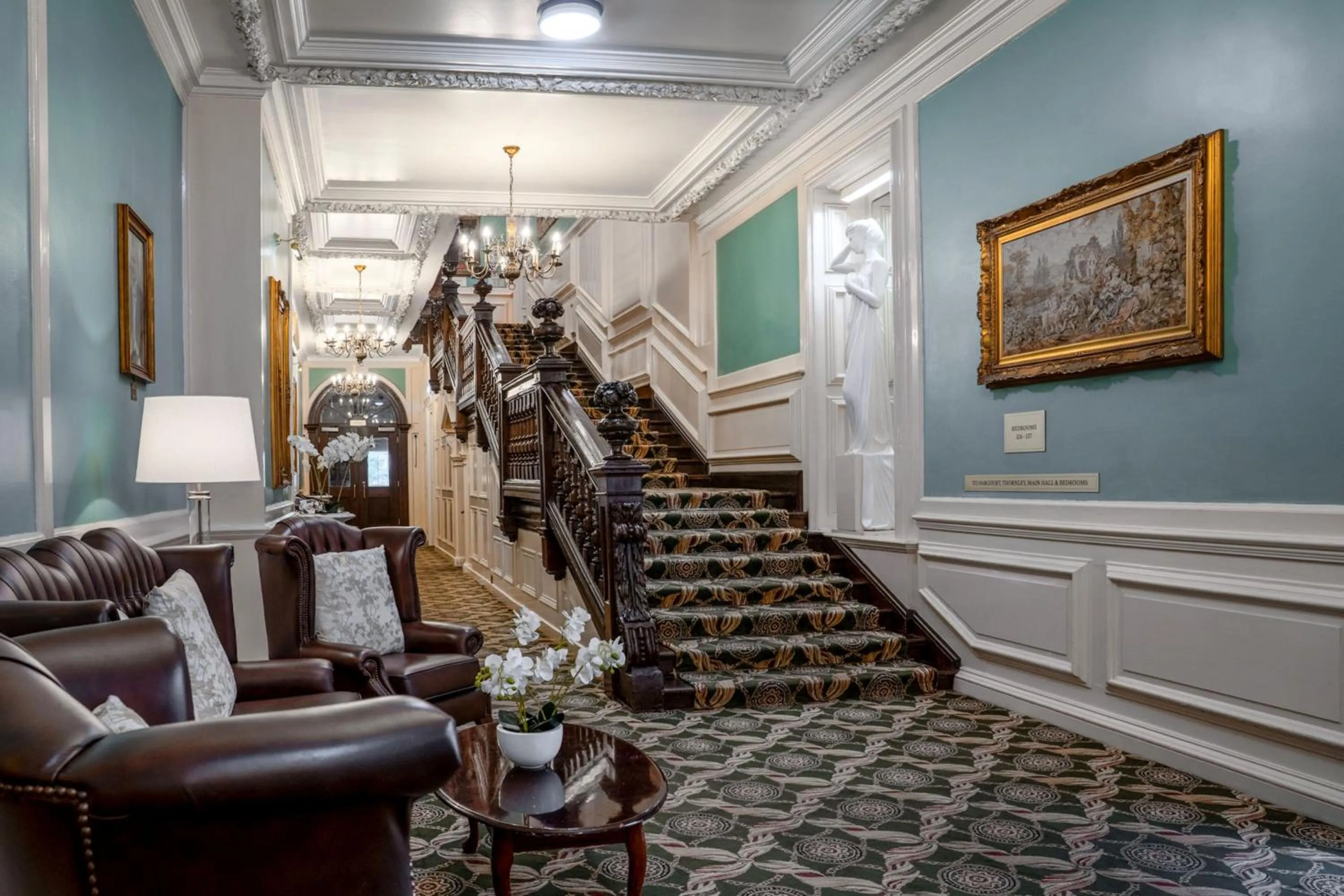 Seating area in Bosworth Hall Hotel