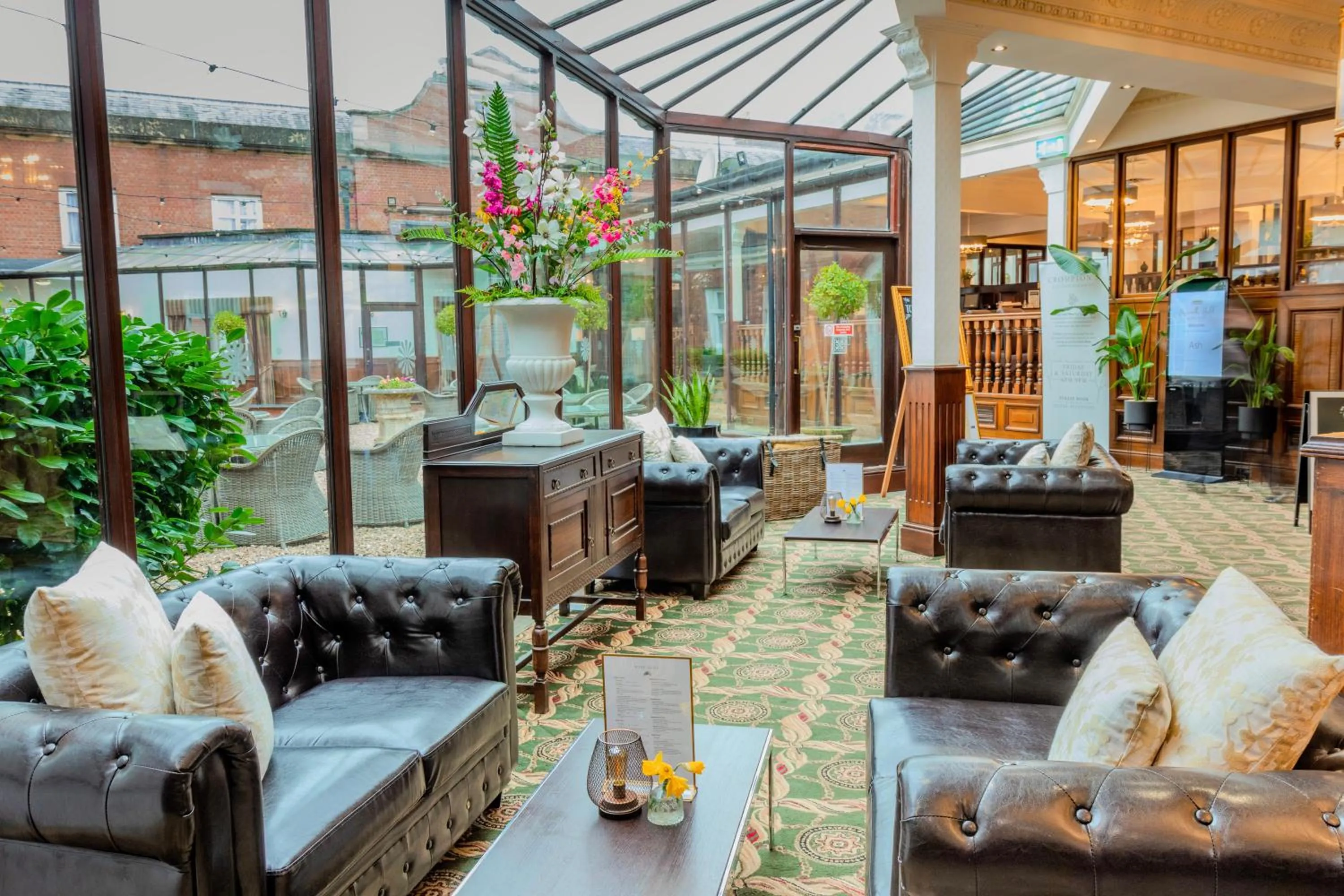 Seating area in Bosworth Hall Hotel