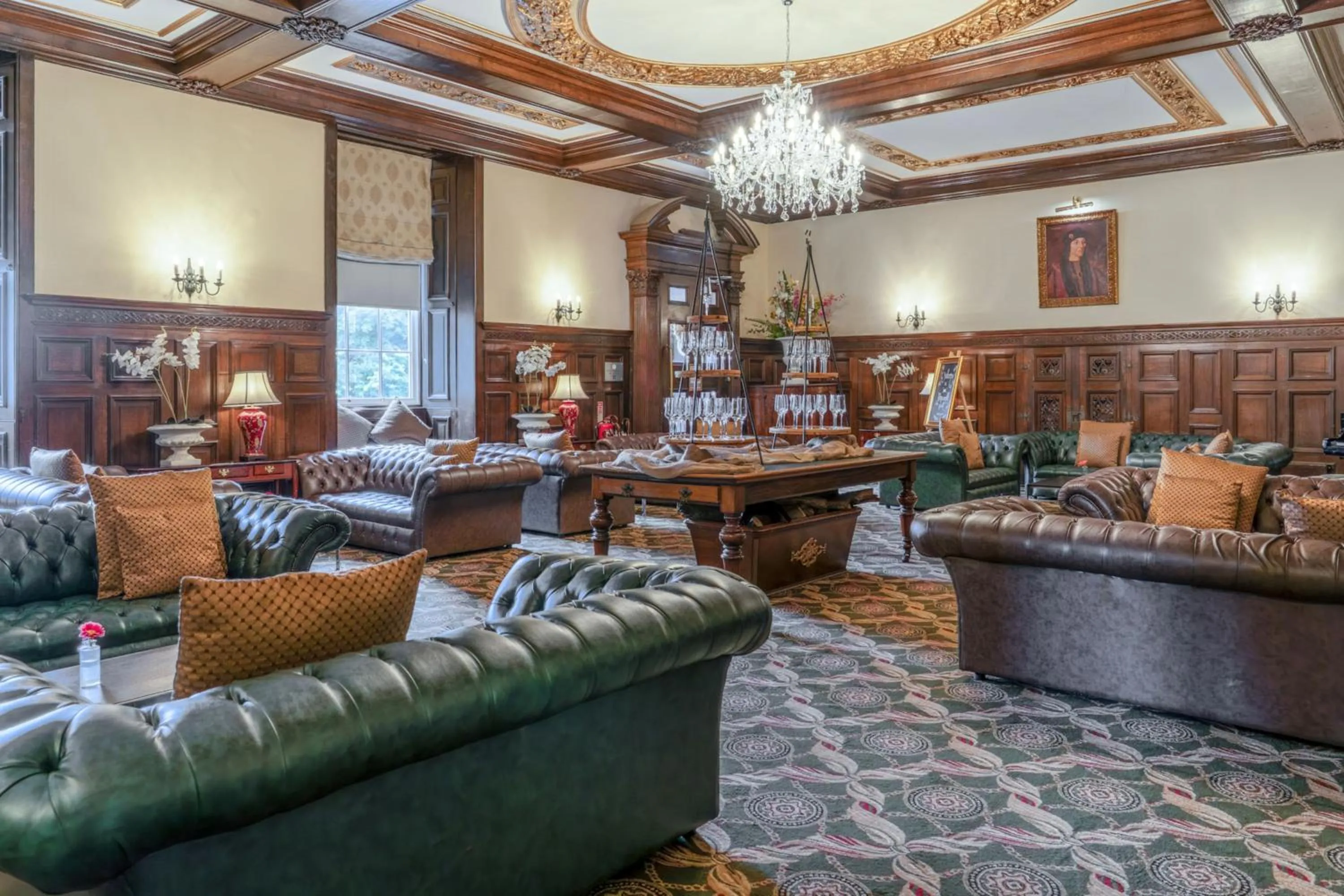 Seating area in Bosworth Hall Hotel