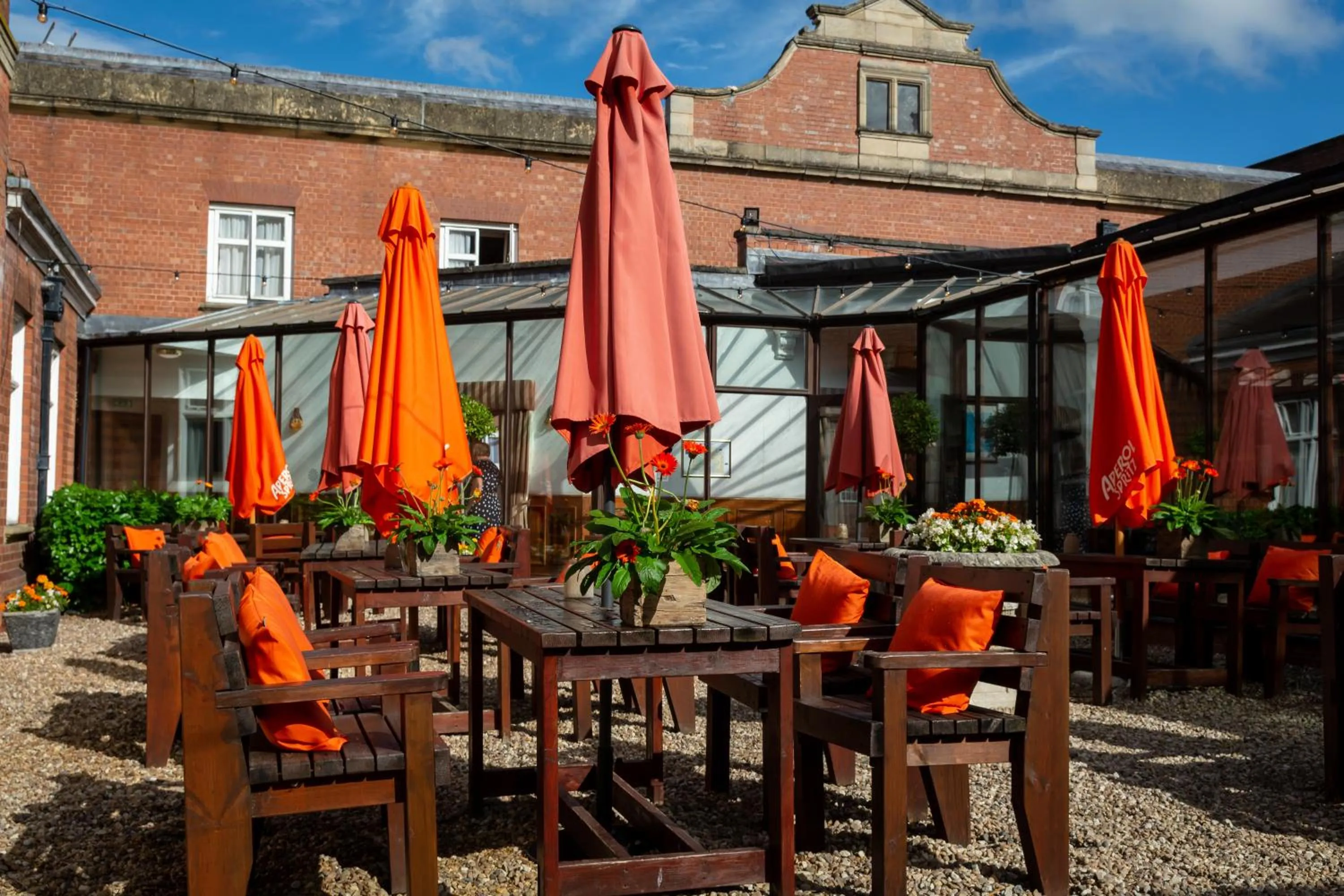 Patio in Bosworth Hall Hotel