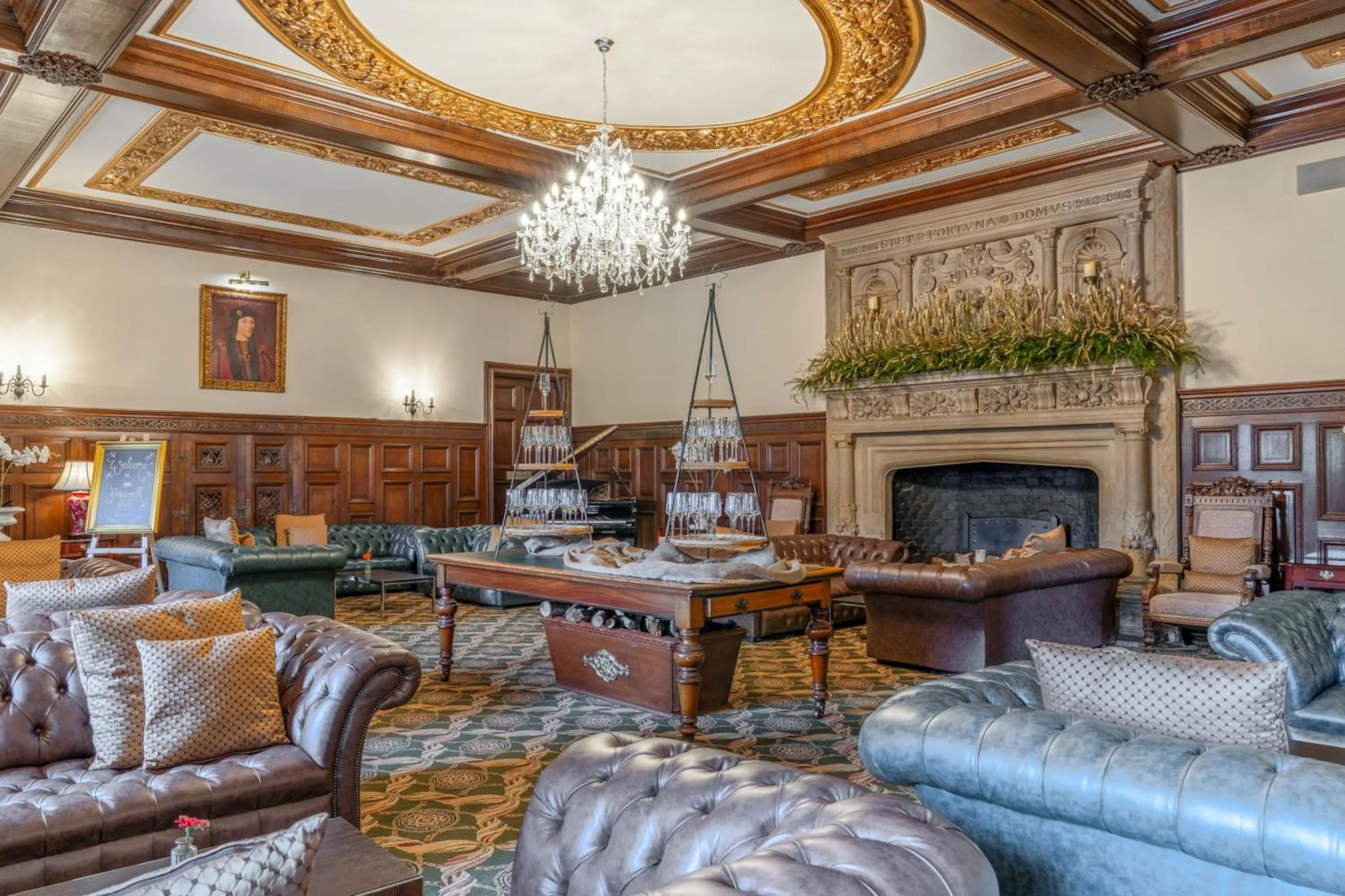 Seating area in Bosworth Hall Hotel