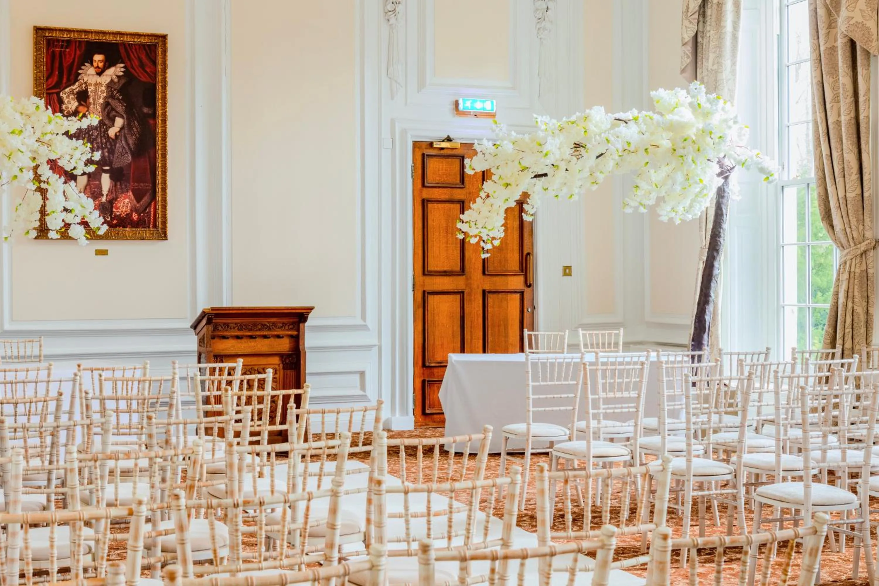 Seating area in Bosworth Hall Hotel