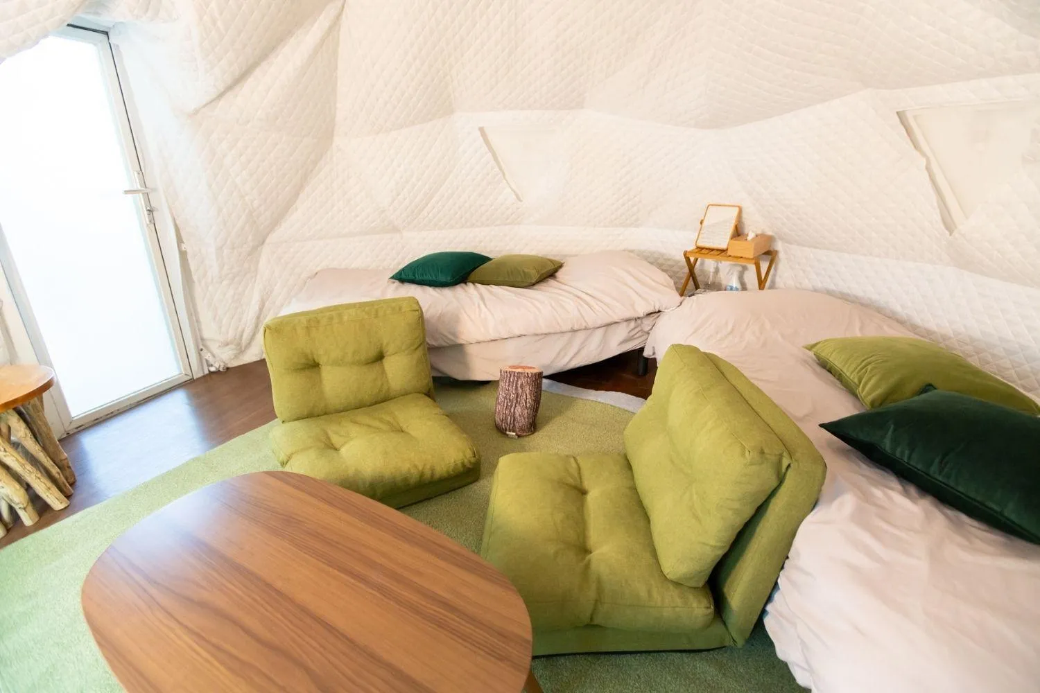 Bed in Nagano GLAMPINGBASE enCamp