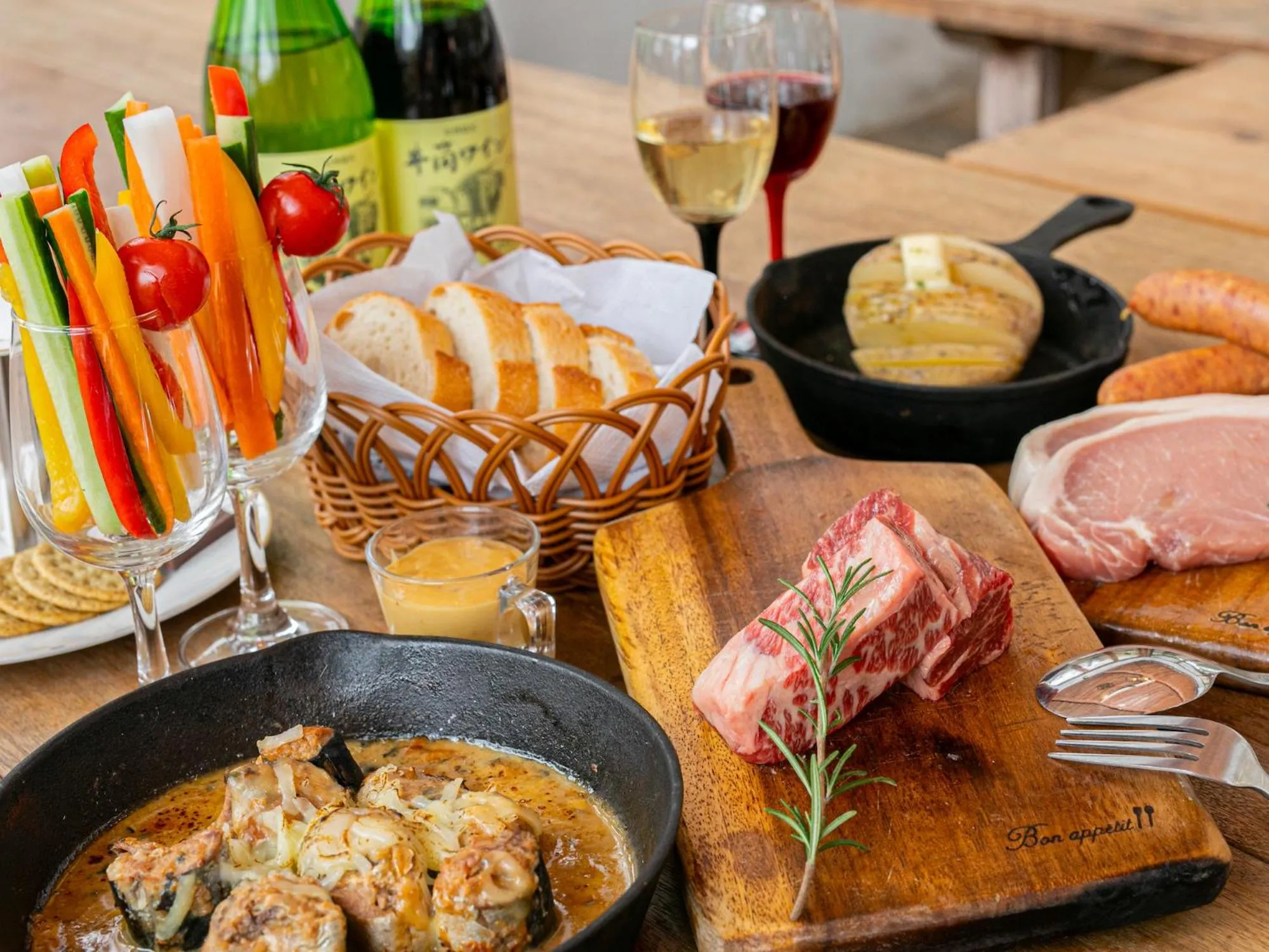 Food and drinks in Nagano GLAMPINGBASE enCamp