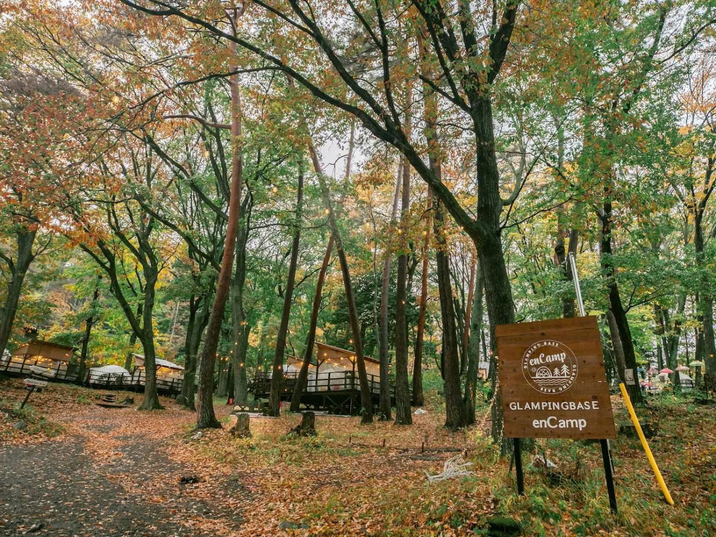 Natural landscape in Nagano GLAMPINGBASE enCamp