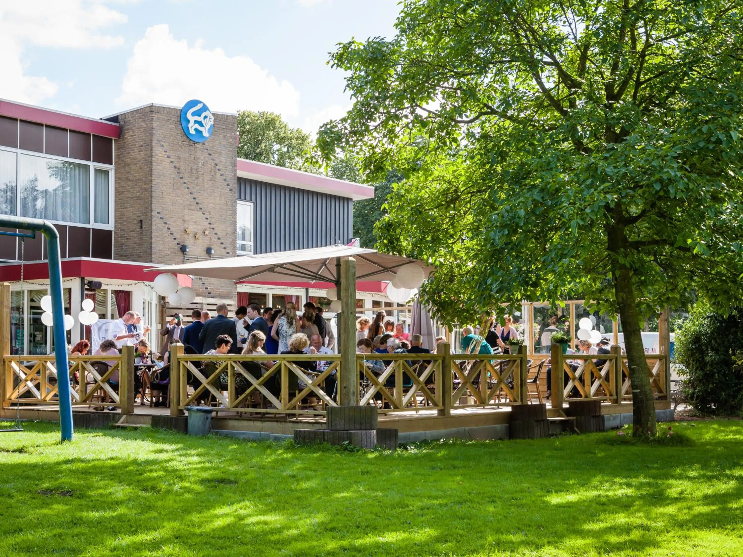 Garden in Hotel and Restaurant van Saaze