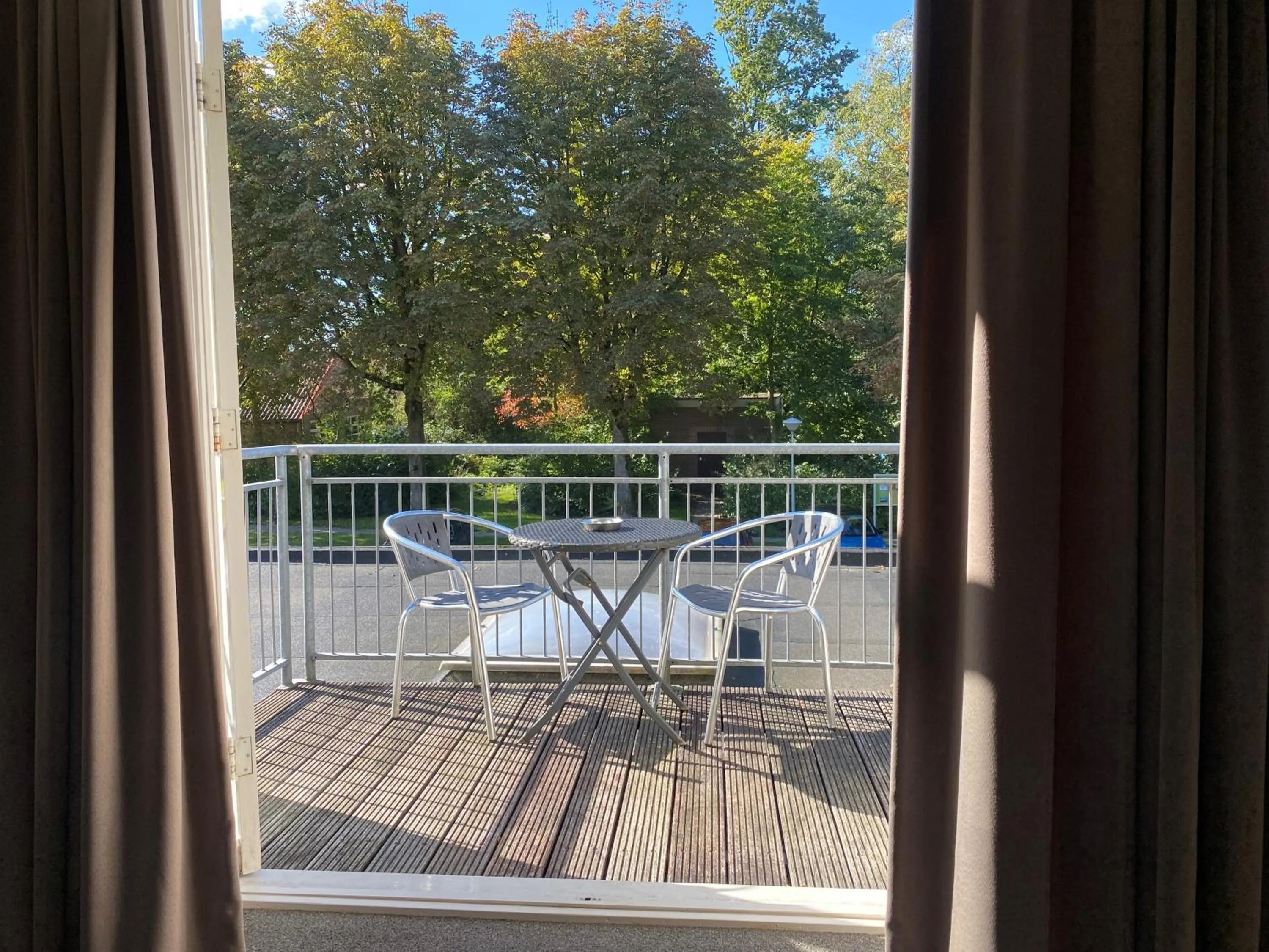 Balcony/Terrace in Hotel and Restaurant van Saaze