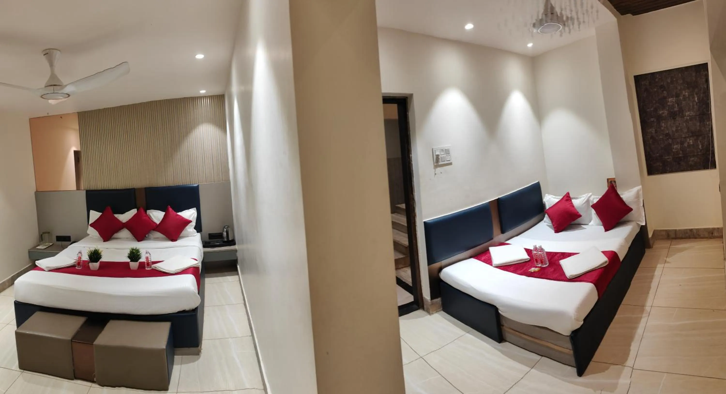 Bed in Hotel Shirdi Park Inn 80 Meters From Sai Samadhi Temple