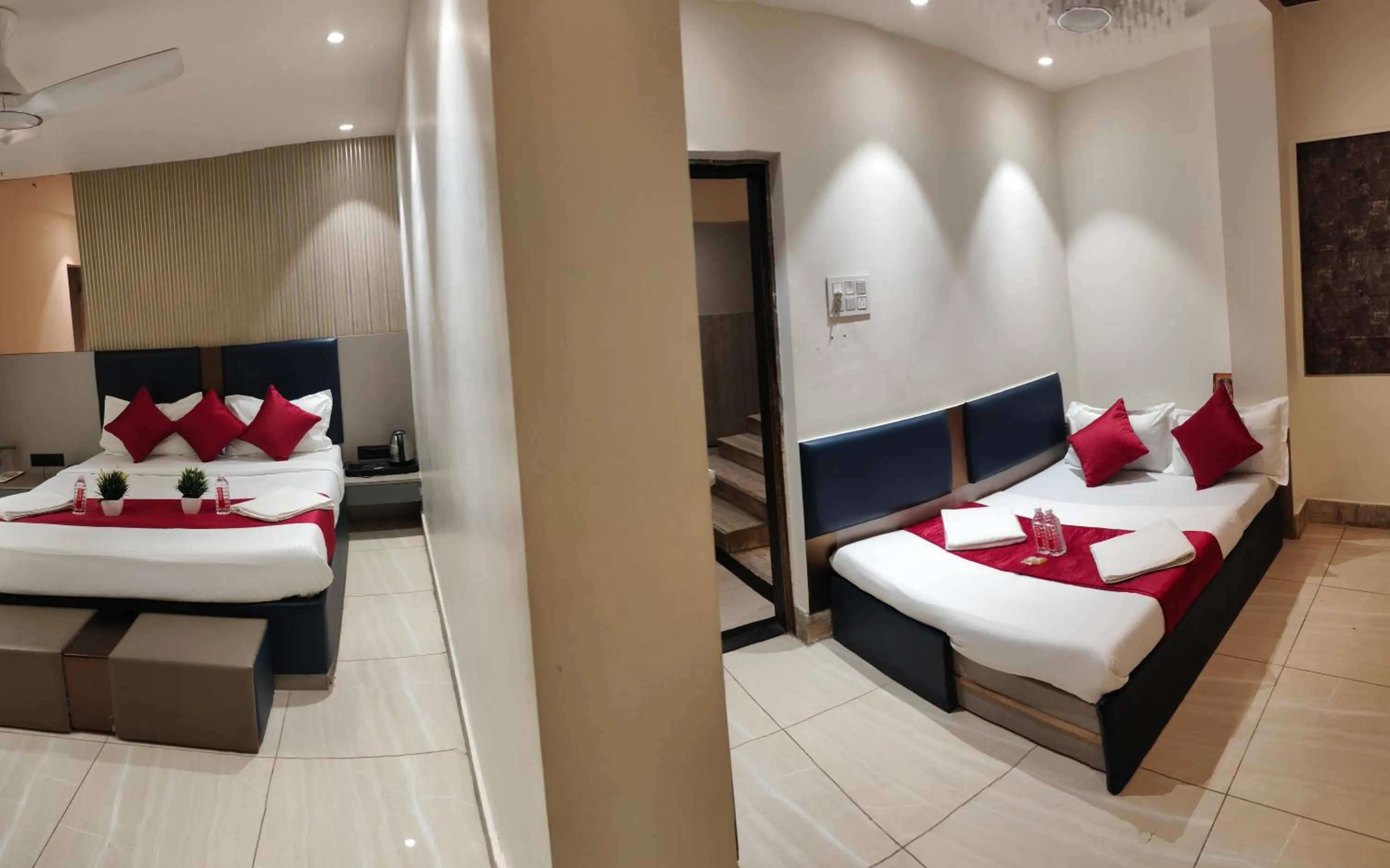 Bed in Hotel Shirdi Park Inn 80 Meters From Sai Samadhi Temple