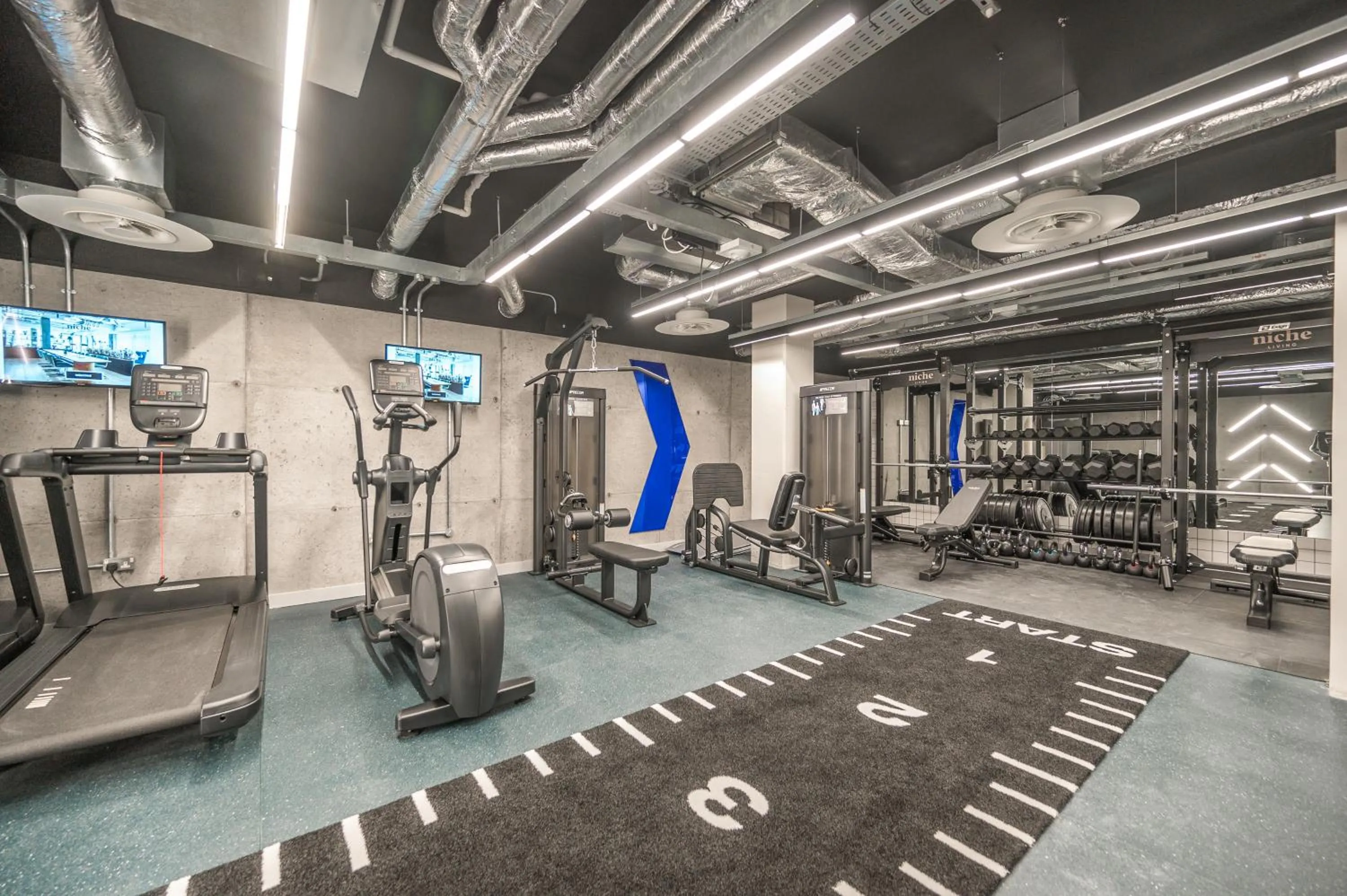 Fitness centre/facilities in Niche Living Rathmines