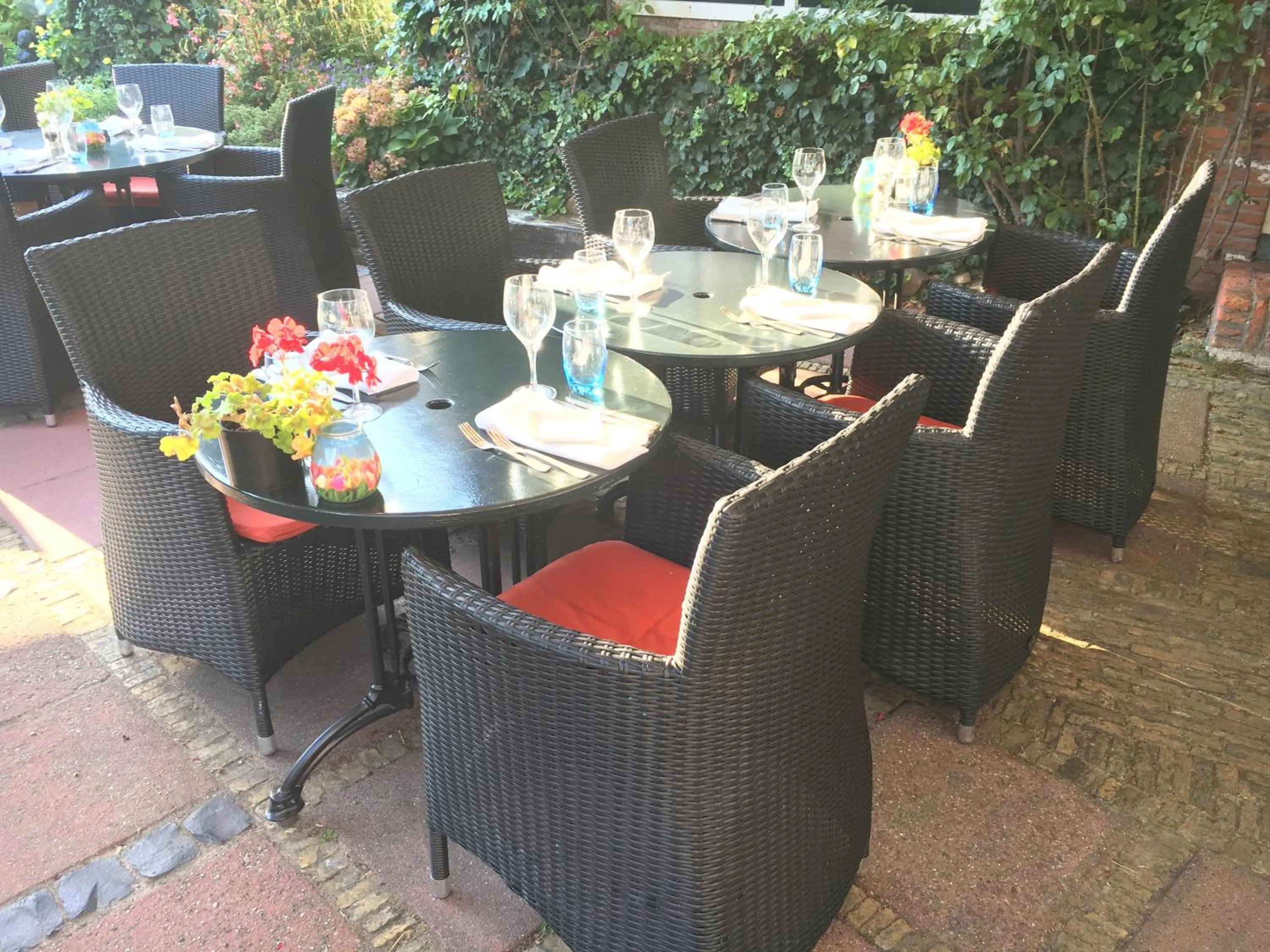 Patio in Hotel & Restaurant De Fortuna