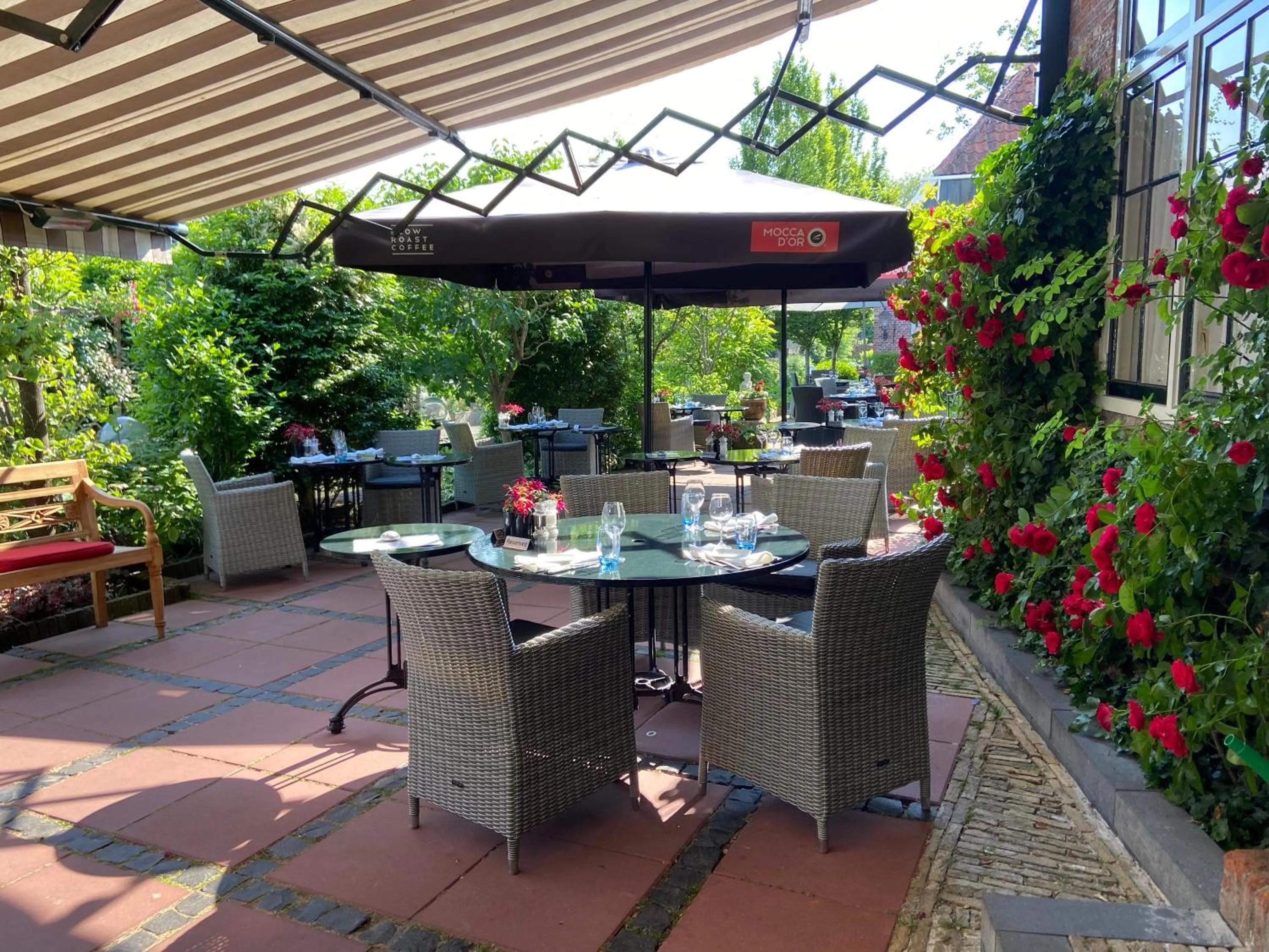 Patio in Hotel & Restaurant De Fortuna