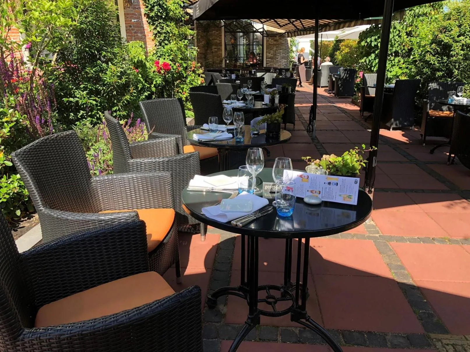 Patio in Hotel & Restaurant De Fortuna