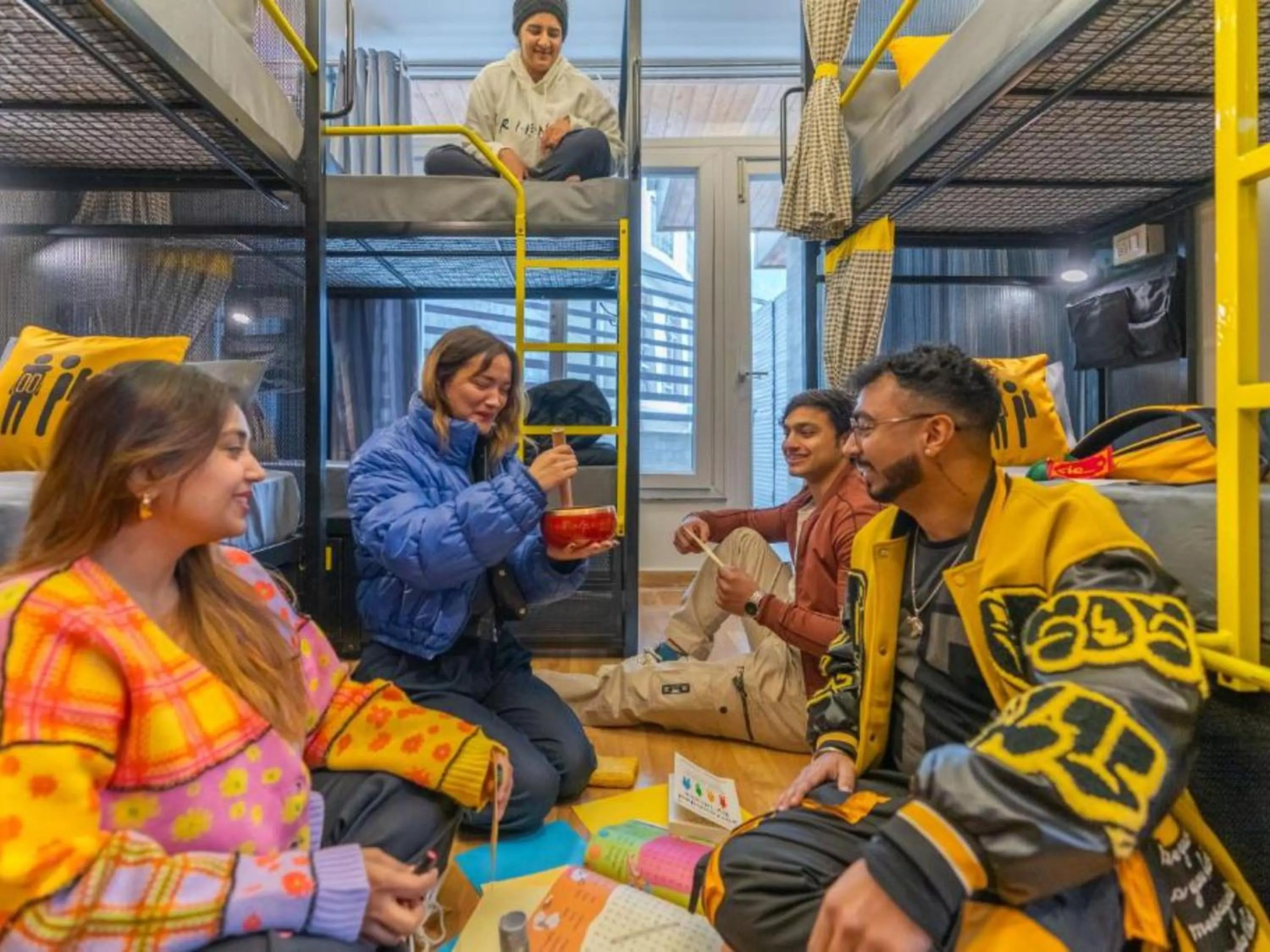People in The Hosteller Mcleodganj, Bhagsu Waterfall
