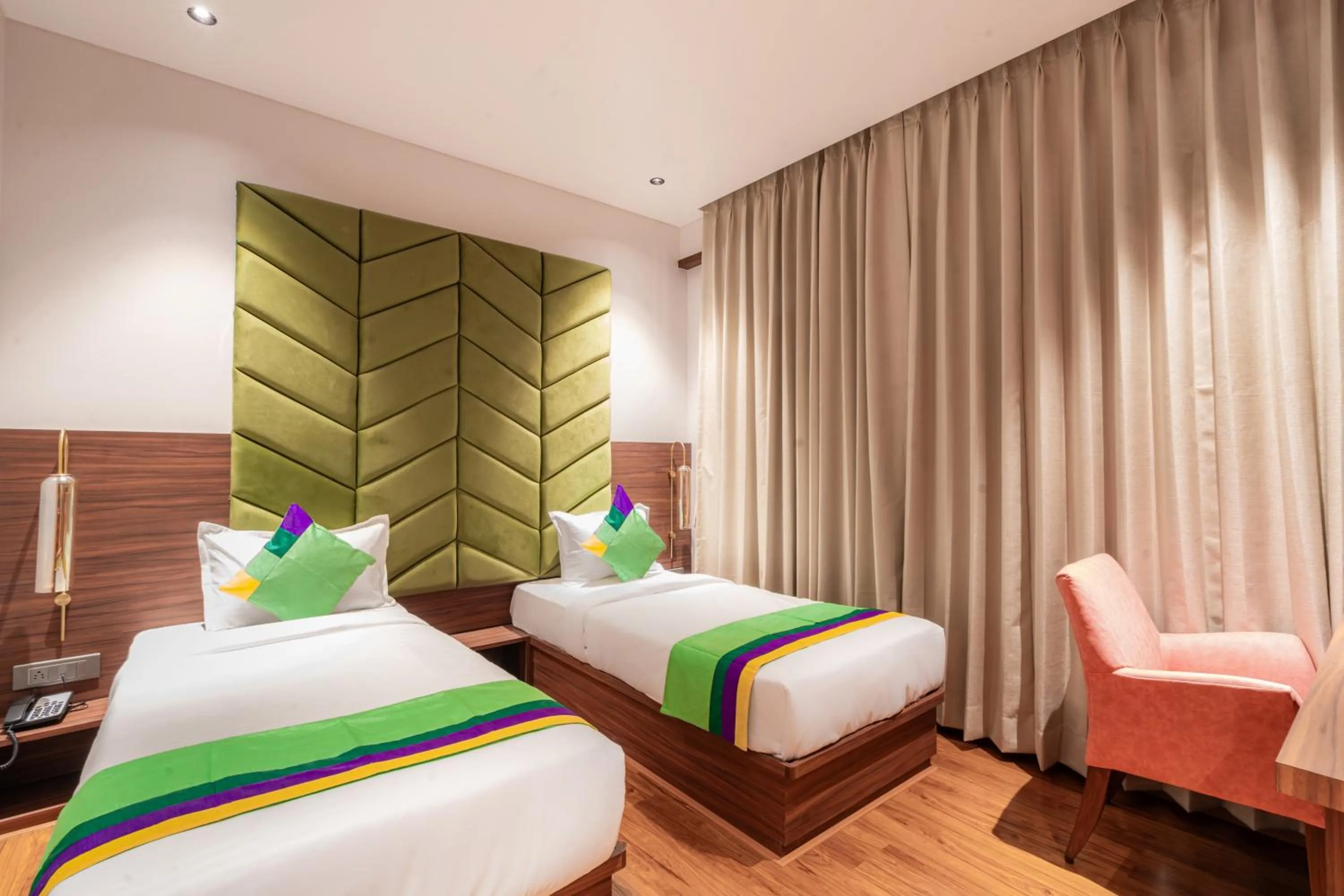 Bedroom, Bed in Treebo Premium Heritage Grand -Majiwada Thane