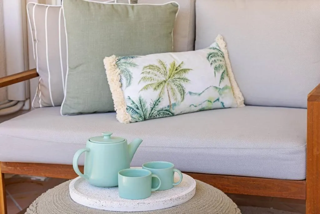 Seating area in Luxury on the Beach Surfside Resort -Sunshine Coast