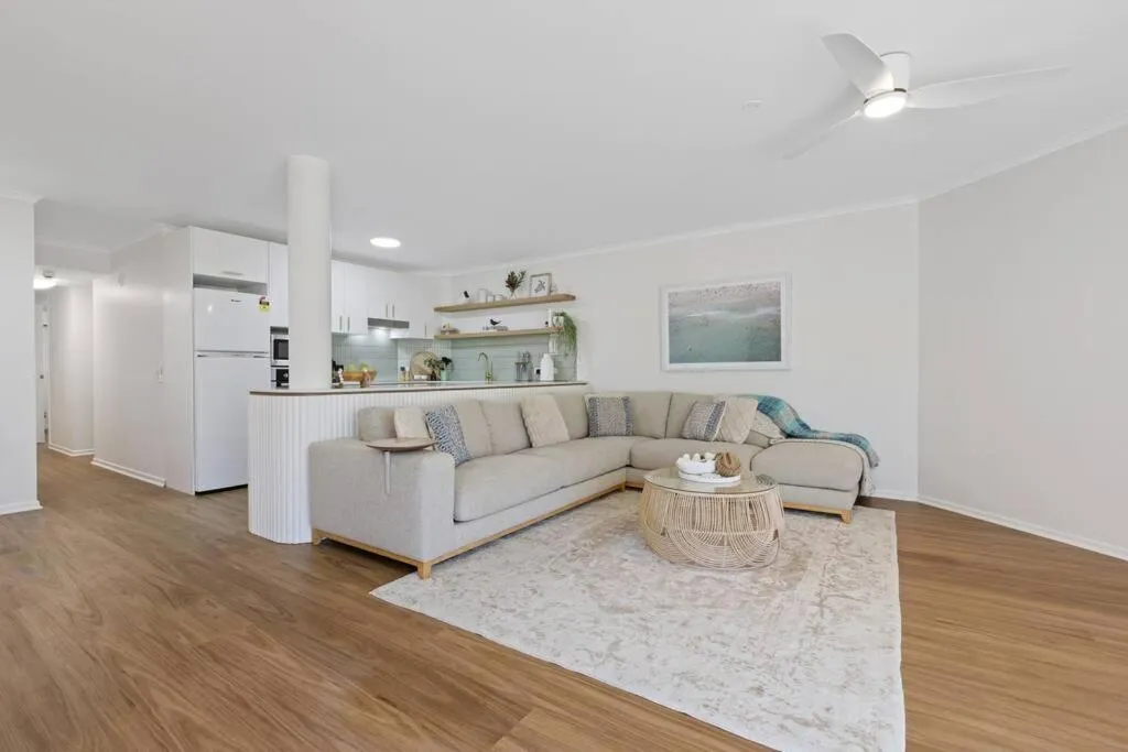 Living room in Luxury on the Beach Surfside Resort -Sunshine Coast