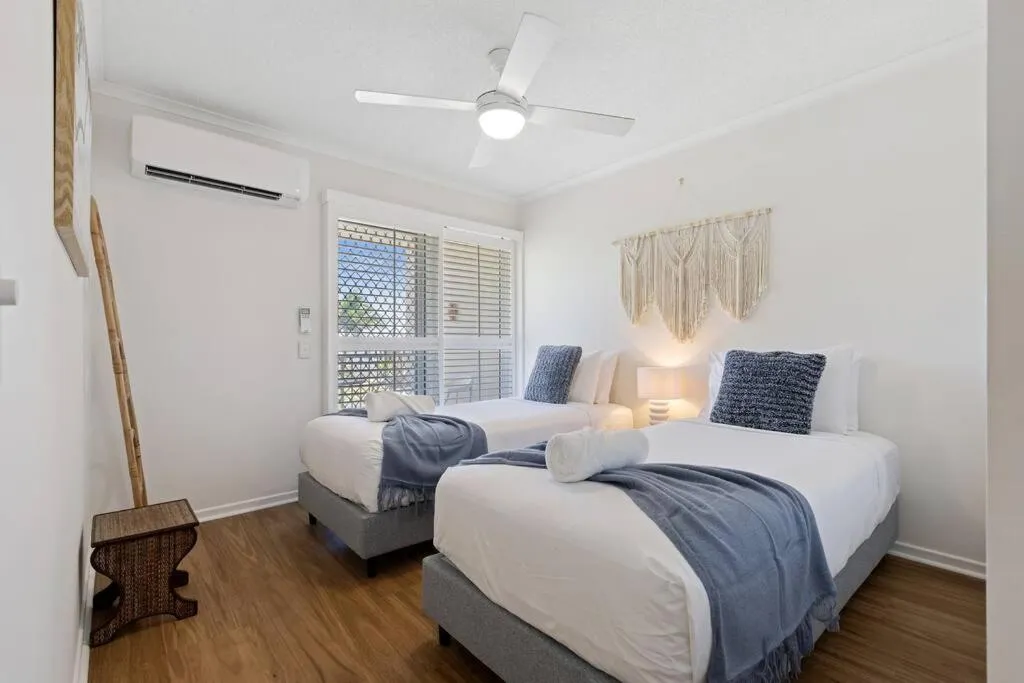 Bed in Luxury on the Beach Surfside Resort -Sunshine Coast