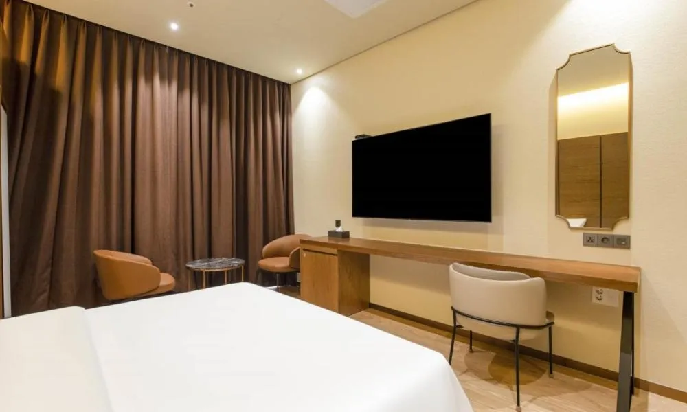 TV and multimedia, Bed in Uiwang Milos Hotel