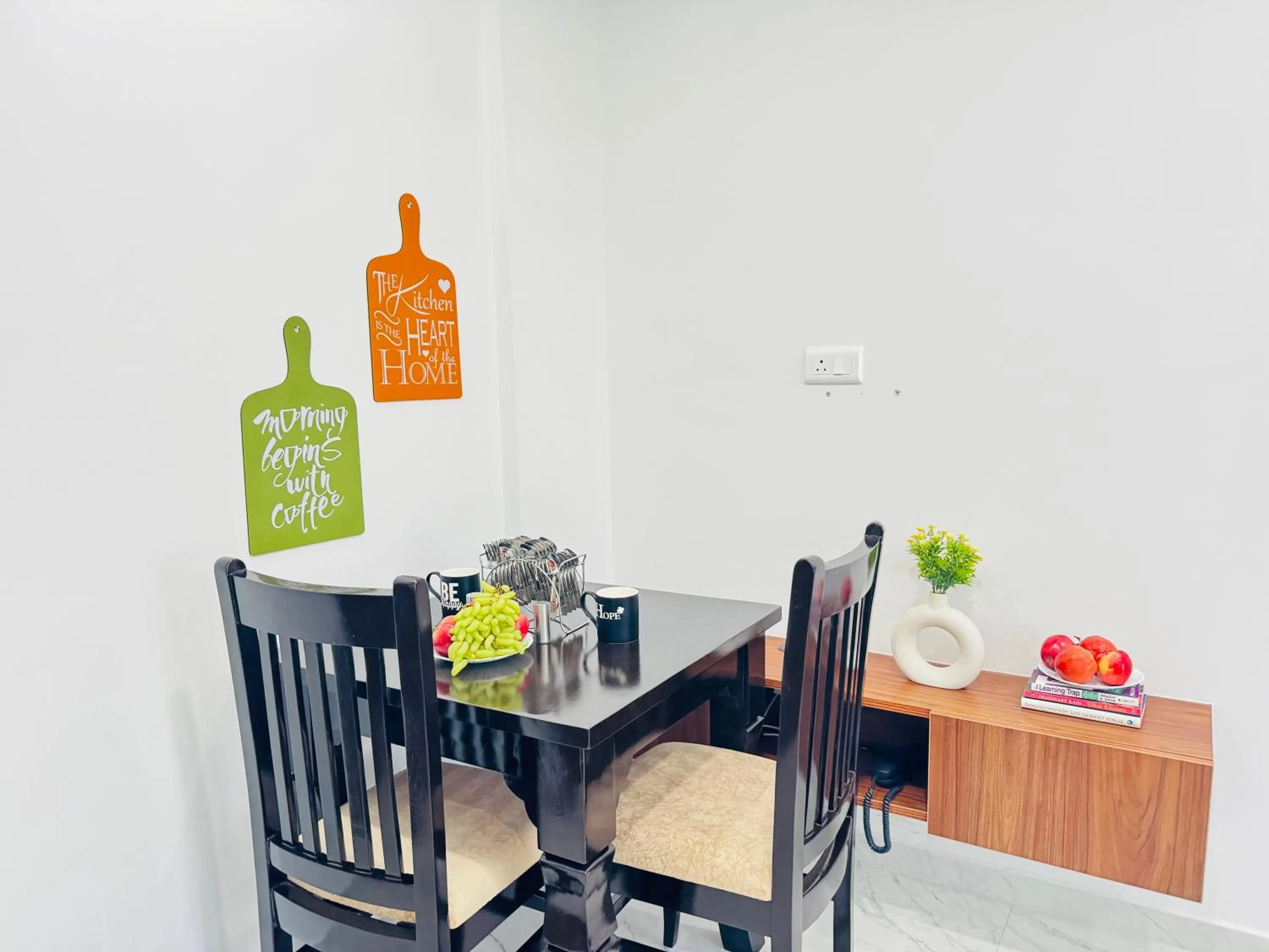 Dining area in Olive Serviced Apartments BTM Layout