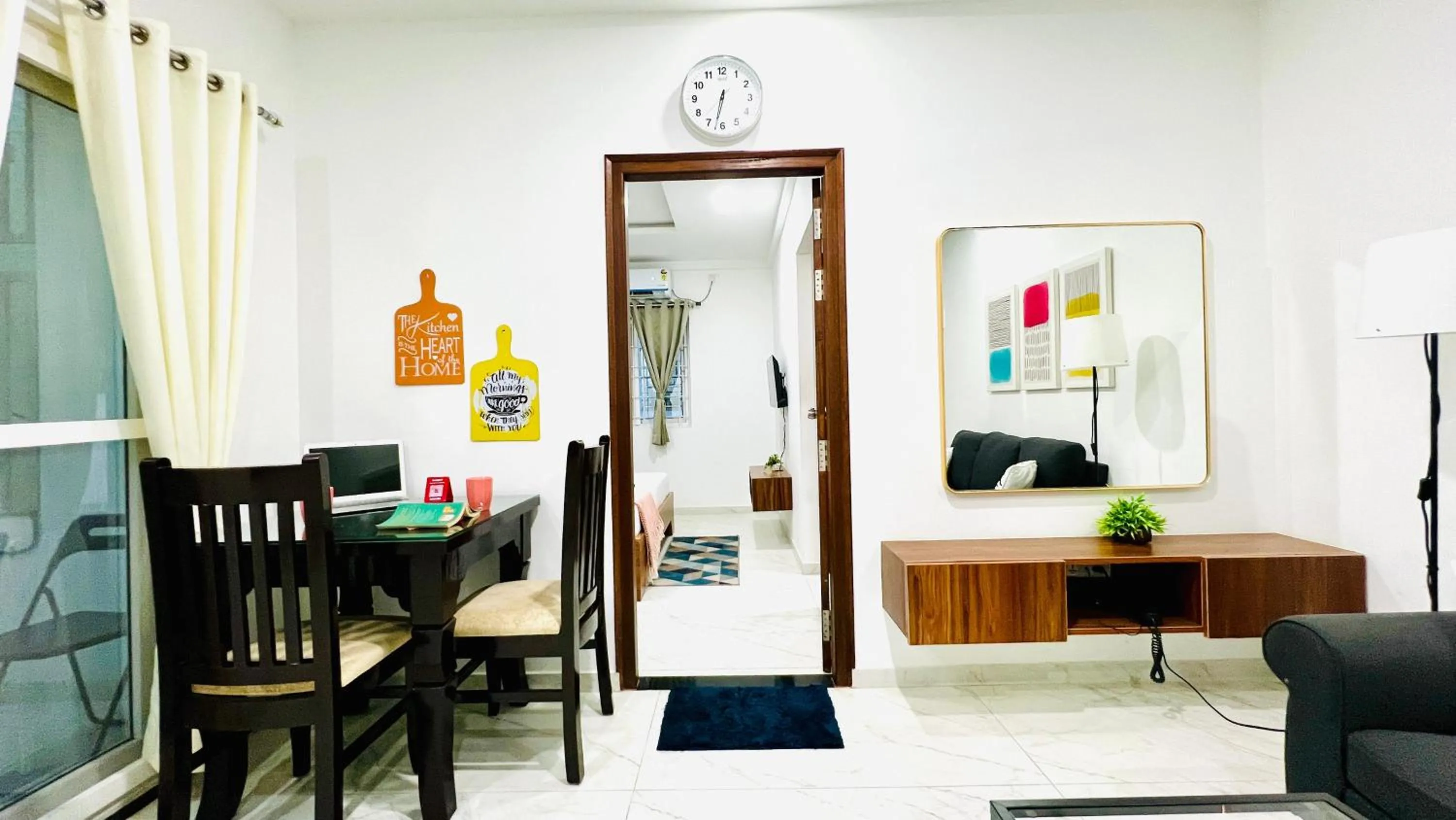 Seating area in Olive Serviced Apartments BTM Layout