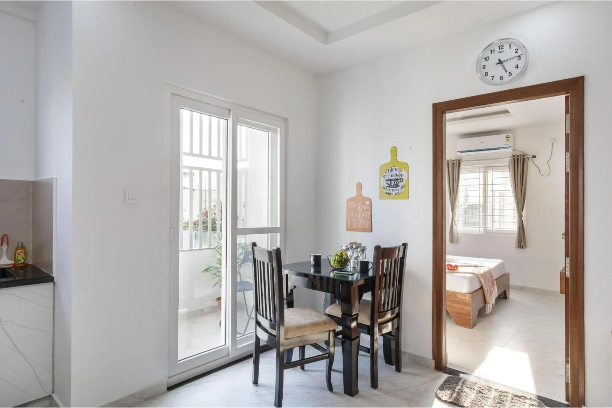 Dining area in Olive Serviced Apartments BTM Layout